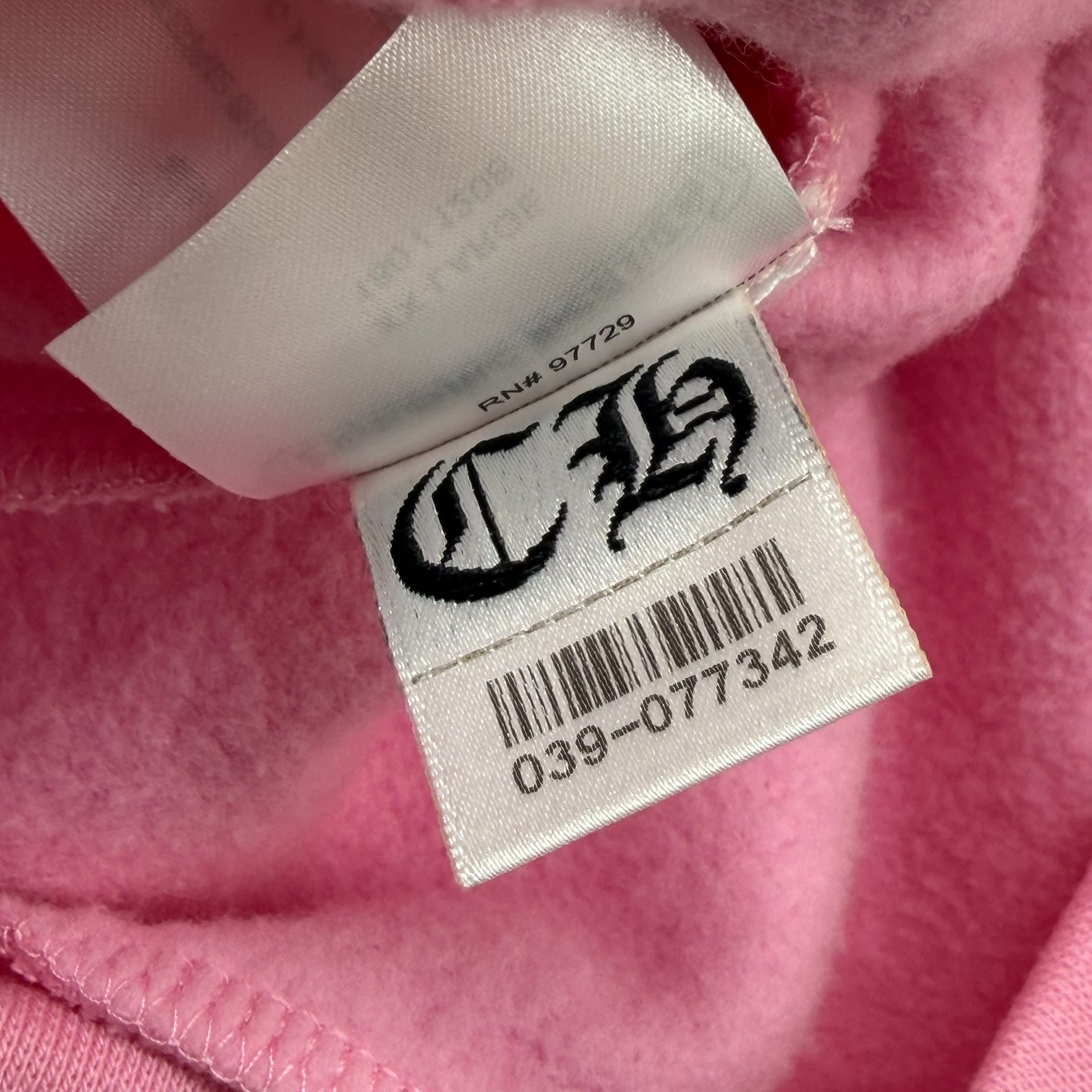Chrome Hearts Red T-bar Logo Hoodie Pink XXL