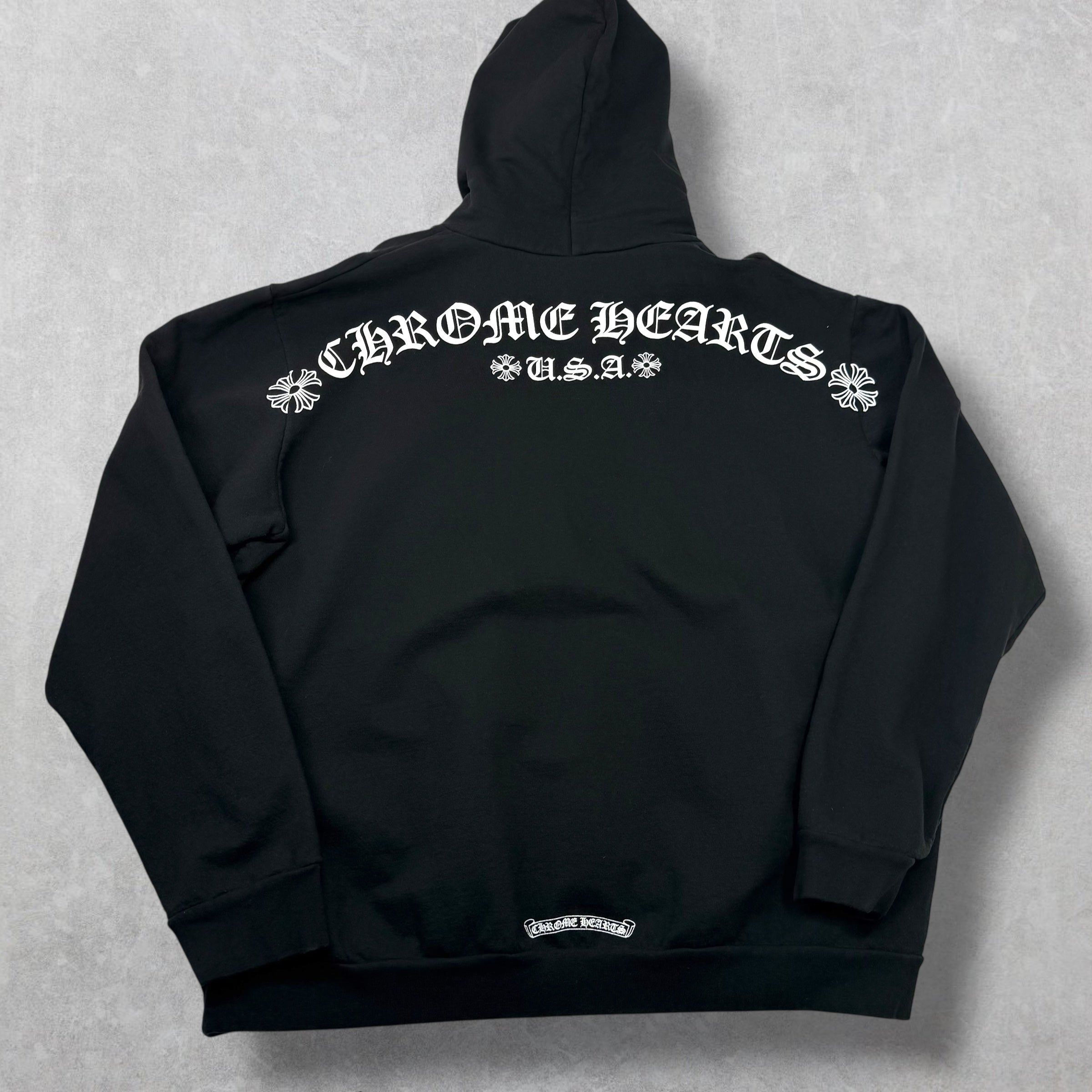 Chrome Hearts T-bar logo Hoodie Black XXL