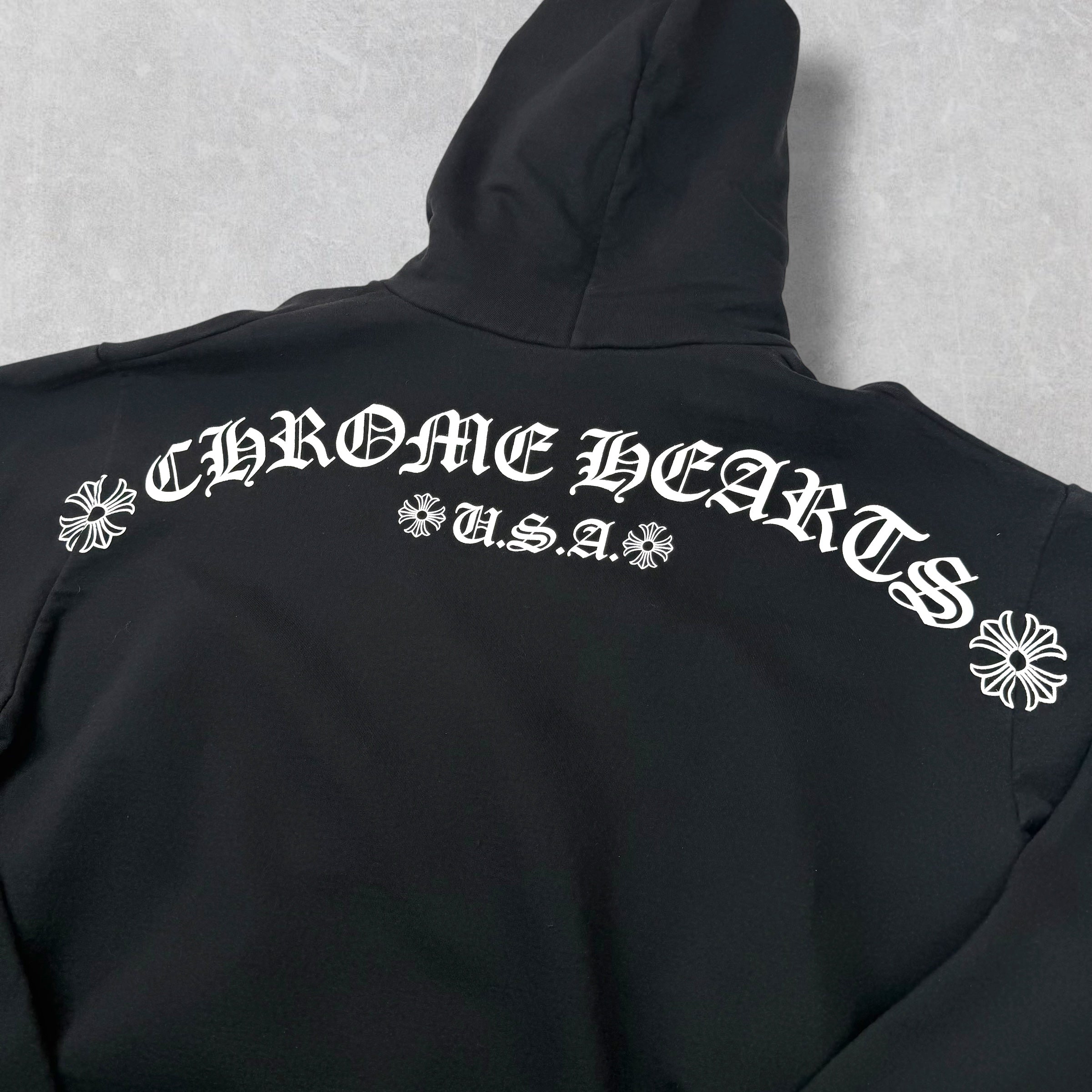 Chrome Hearts T-bar logo Hoodie Black XXL