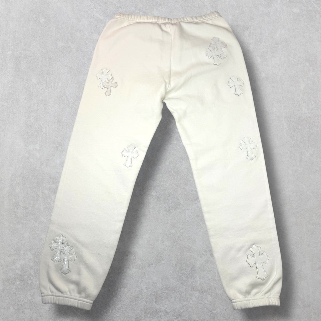 Chrome Hearts Patent/Pony Hair Cross Patch Sweats M