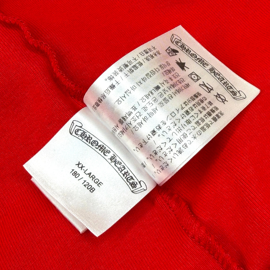 Chrome Hearts Raglan Neck Logo Tee Red XXL