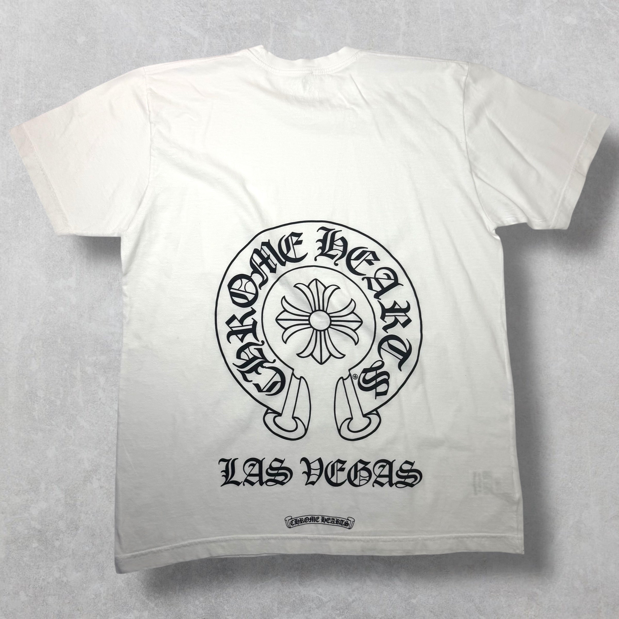 Chrome Hearts Las Vegas Exclusive Horseshoe Tee White L