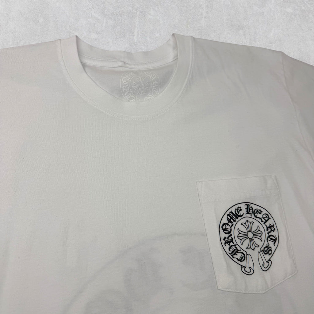 Chrome Hearts Las Vegas Exclusive Horseshoe Tee White L