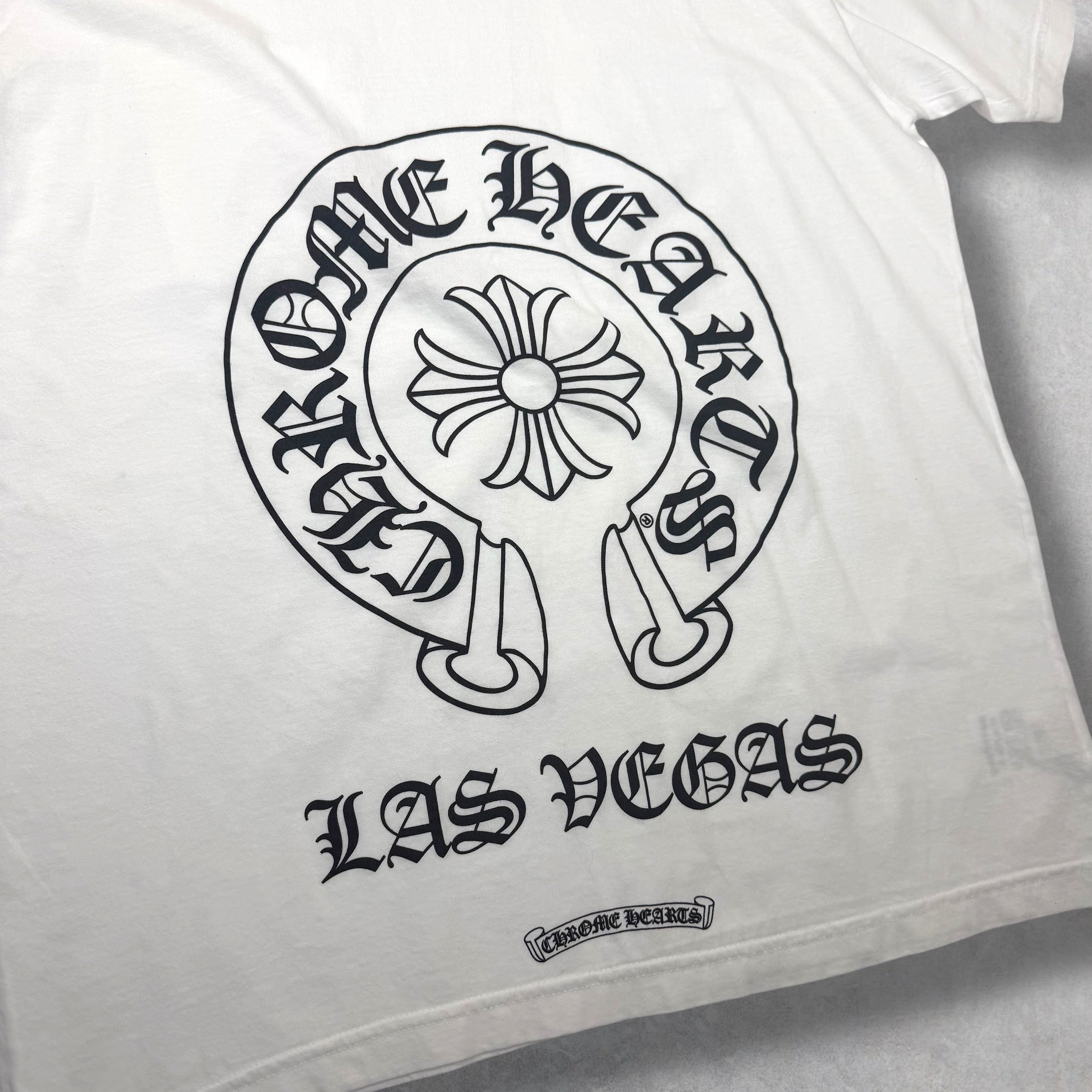 Chrome Hearts Las Vegas Exclusive Horseshoe Tee White L