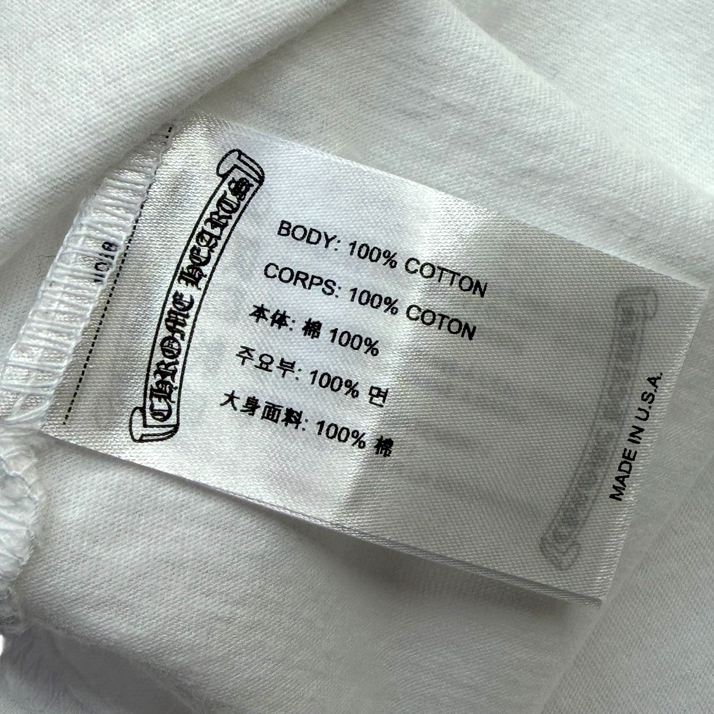 Chrome Hearts Las Vegas Exclusive Horseshoe Tee White L