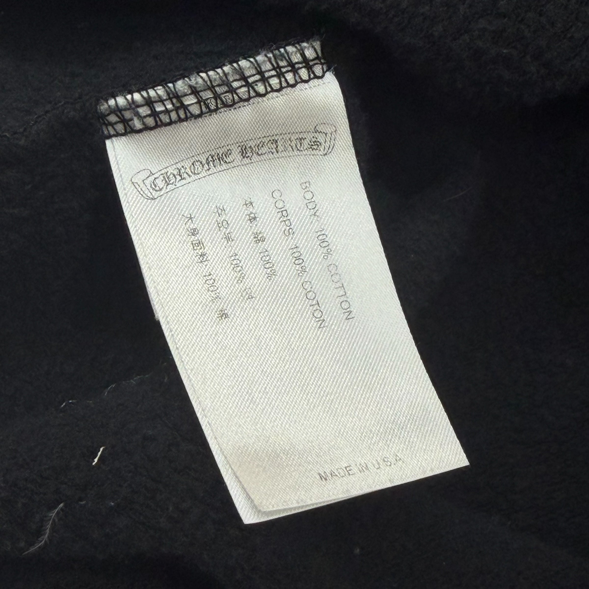 Chrome Hearts Horseshoe Floral Crewneck Black S