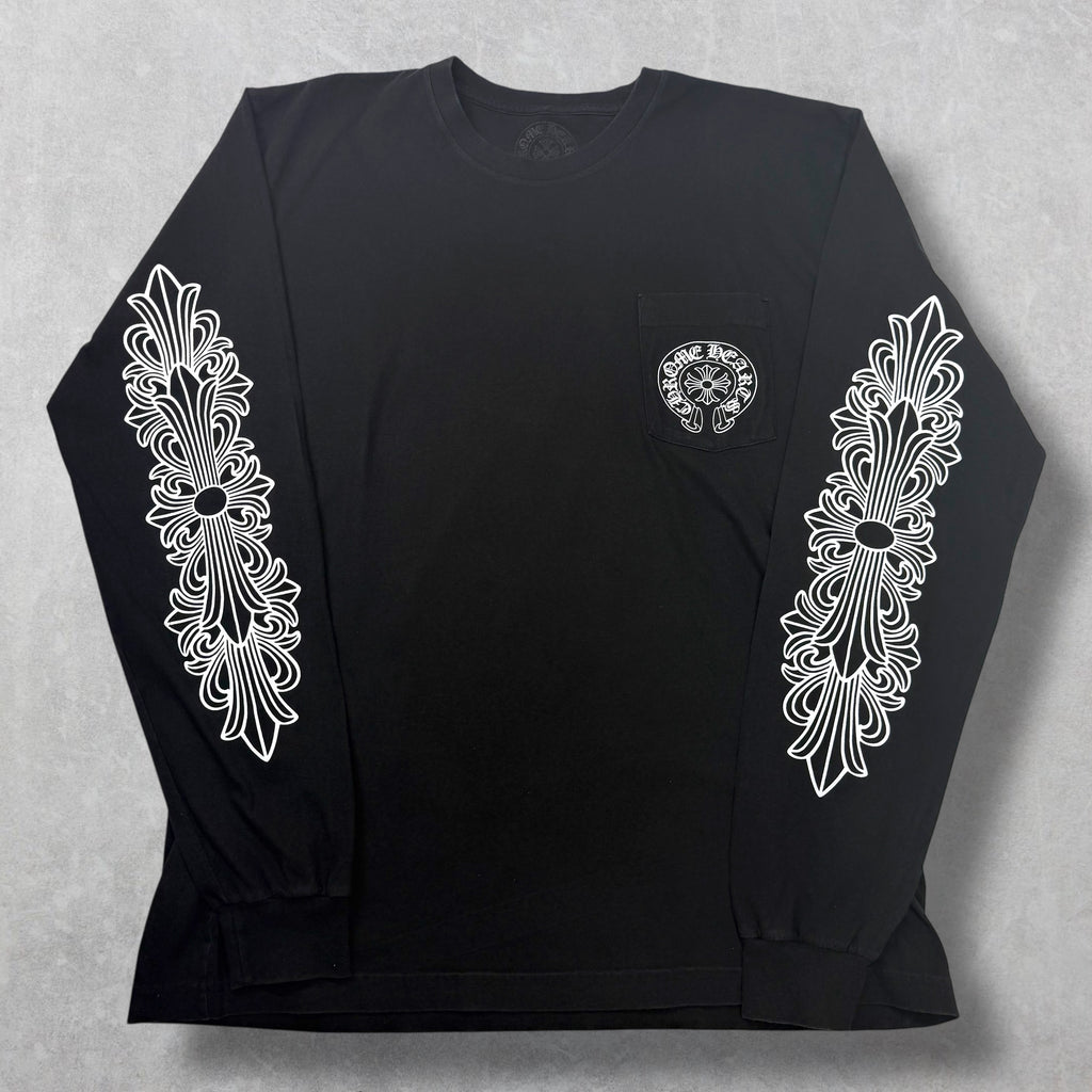 Chrome Hearts LV Horseshoe Floral L/S XL