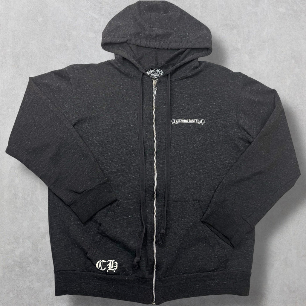 Chrome Hearts Plus Zip Up Dark Heather Grey XXL