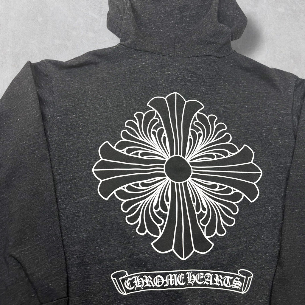 Chrome Hearts Plus Zip Up Dark Heather Grey XXL
