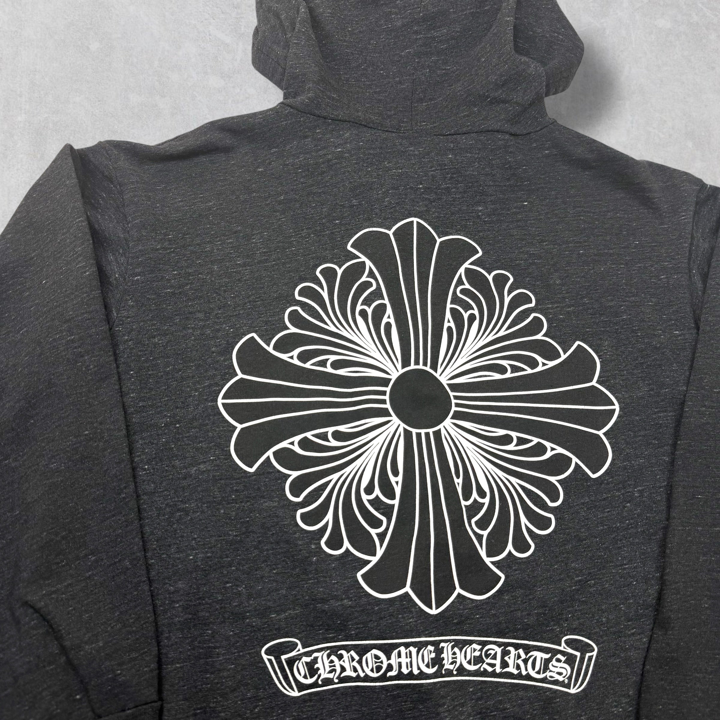 Chrome Hearts Plus Zip Up Dark Heather Grey XXL