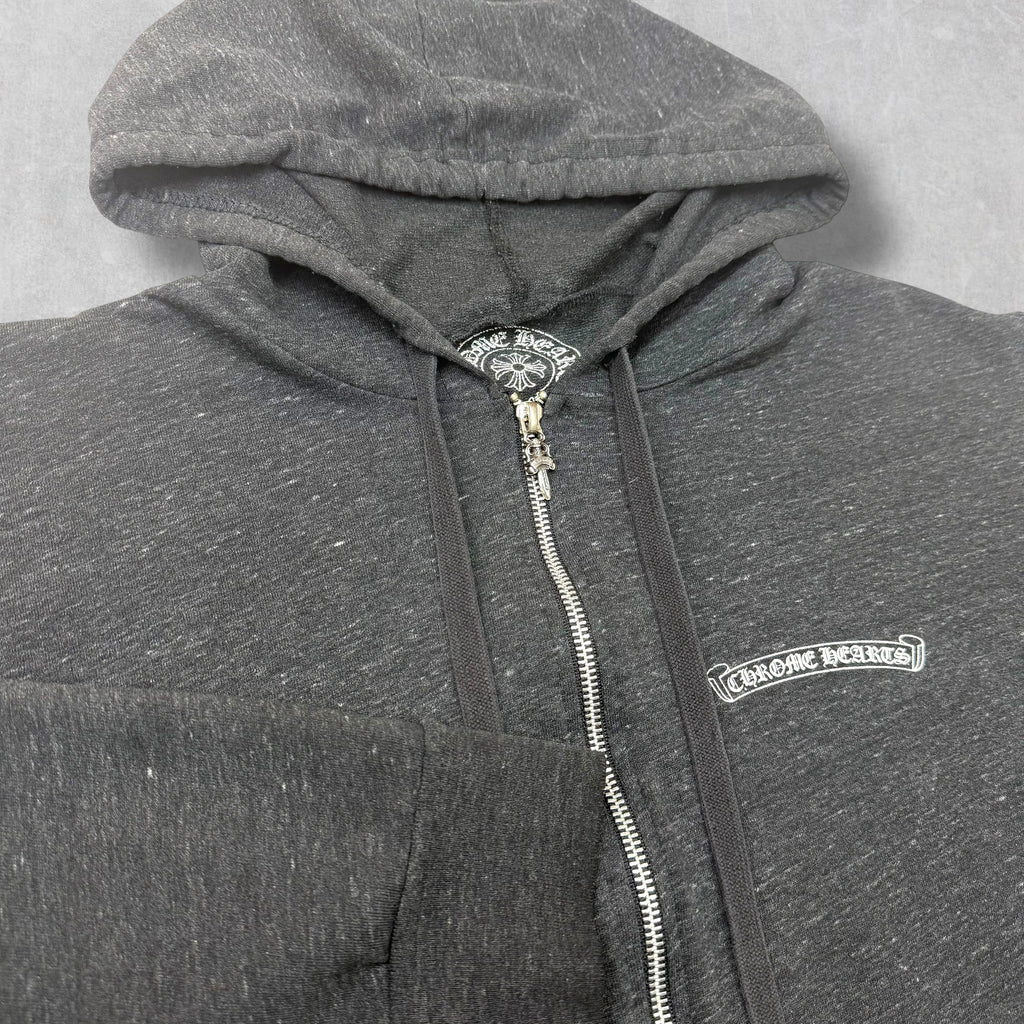 Chrome Hearts Plus Zip Up Dark Heather Grey XXL
