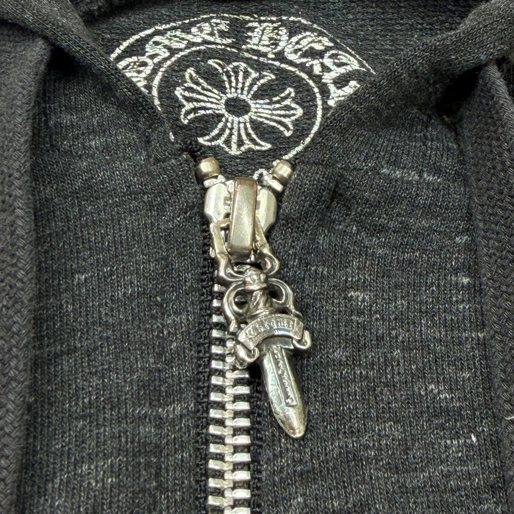 Chrome Hearts Plus Zip Up Dark Heather Grey XXL