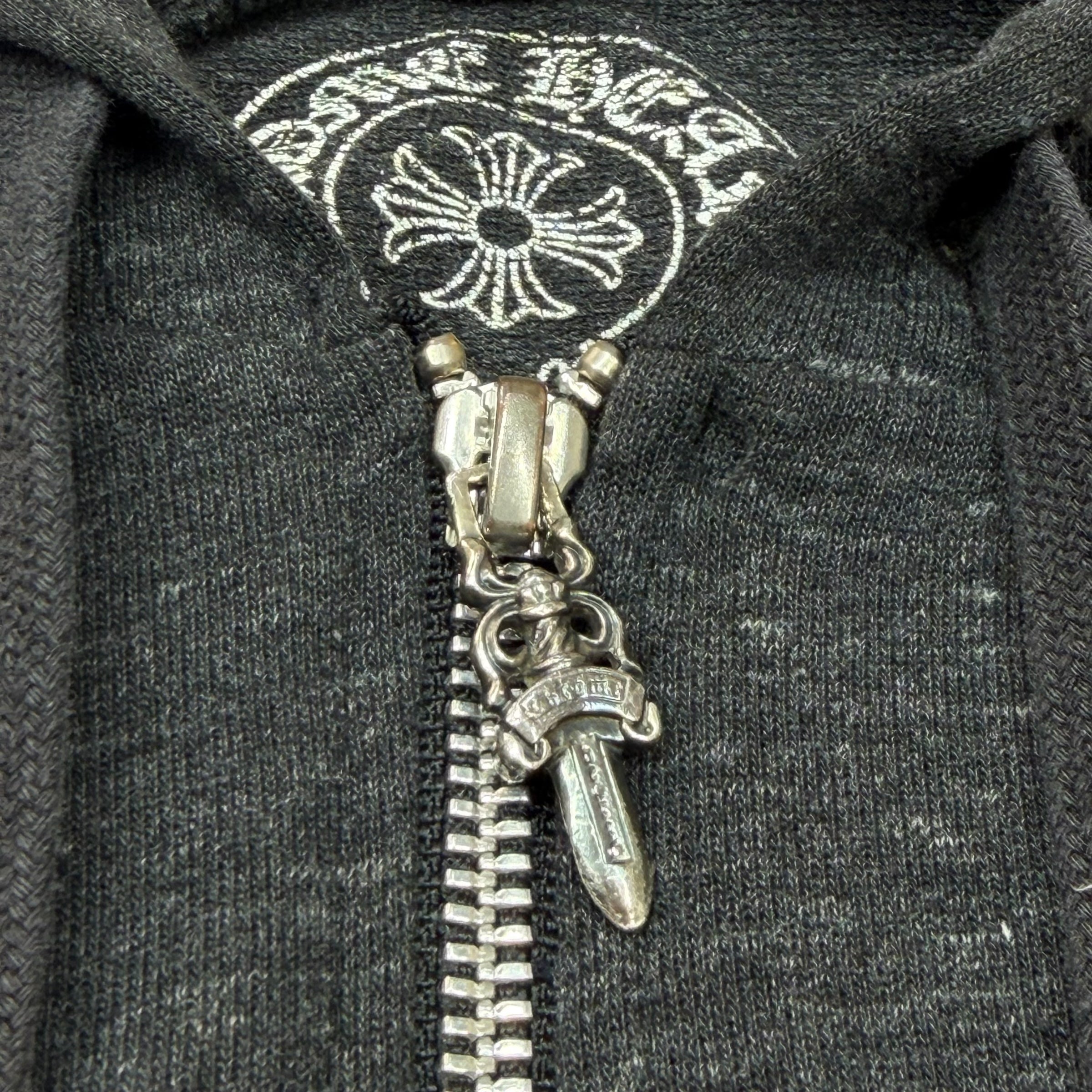 Chrome Hearts Plus Zip Up Dark Heather Grey XXL