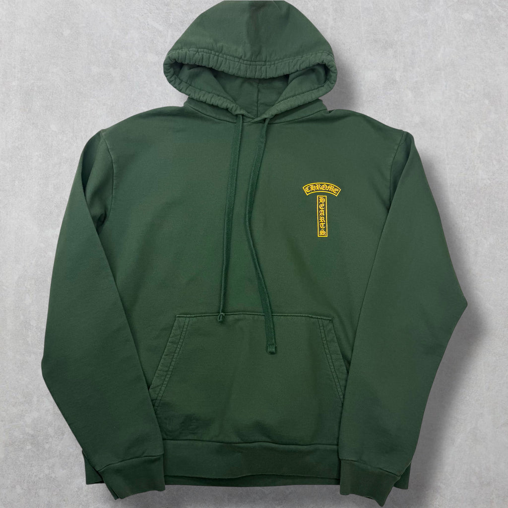 Chrome Hearts T-Bar Logo Hoodie Green S