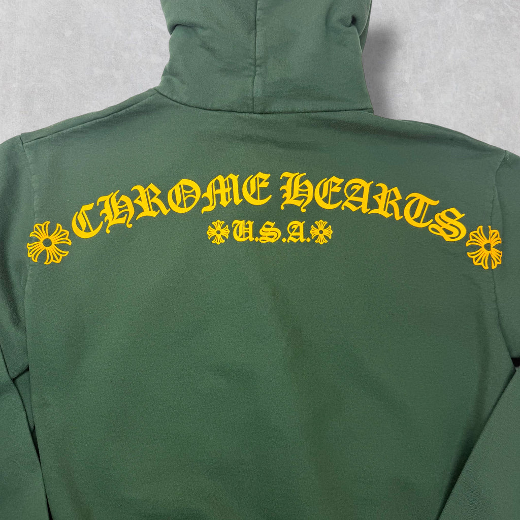 Chrome Hearts T-Bar Logo Hoodie Green S