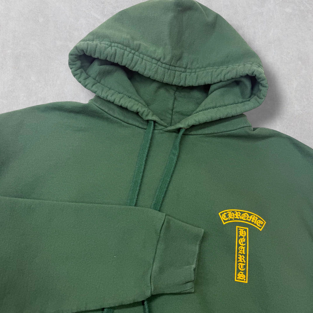 Chrome Hearts T-Bar Logo Hoodie Green S