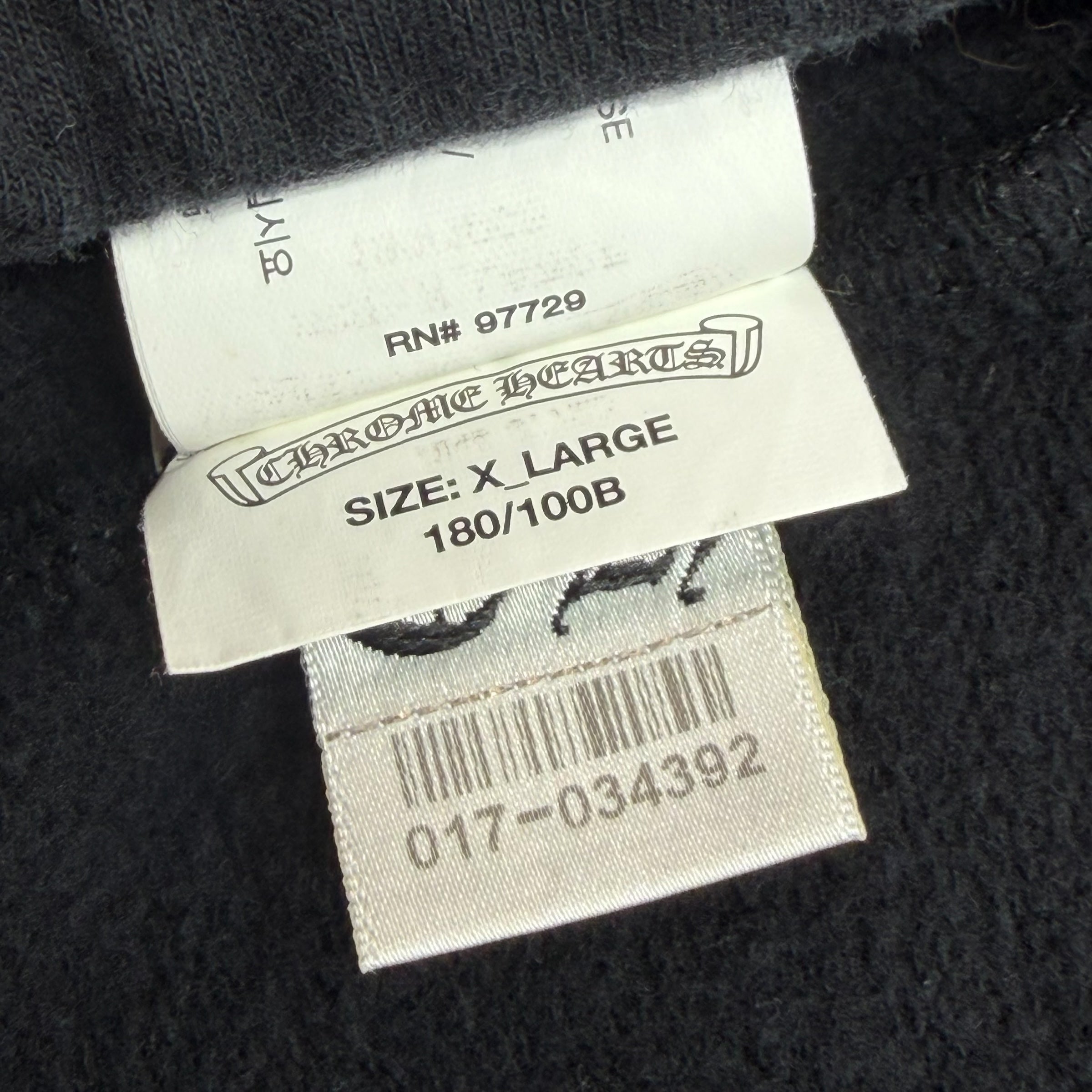 Chrome Hearts Vertical T-Bar Sweatpants Black XL