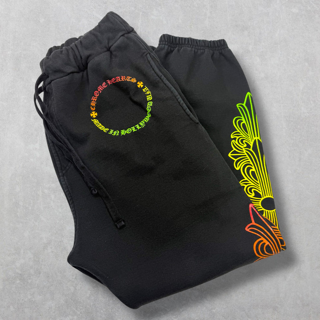 Chrome Hearts Gradient Floral Circle Sweatpants M