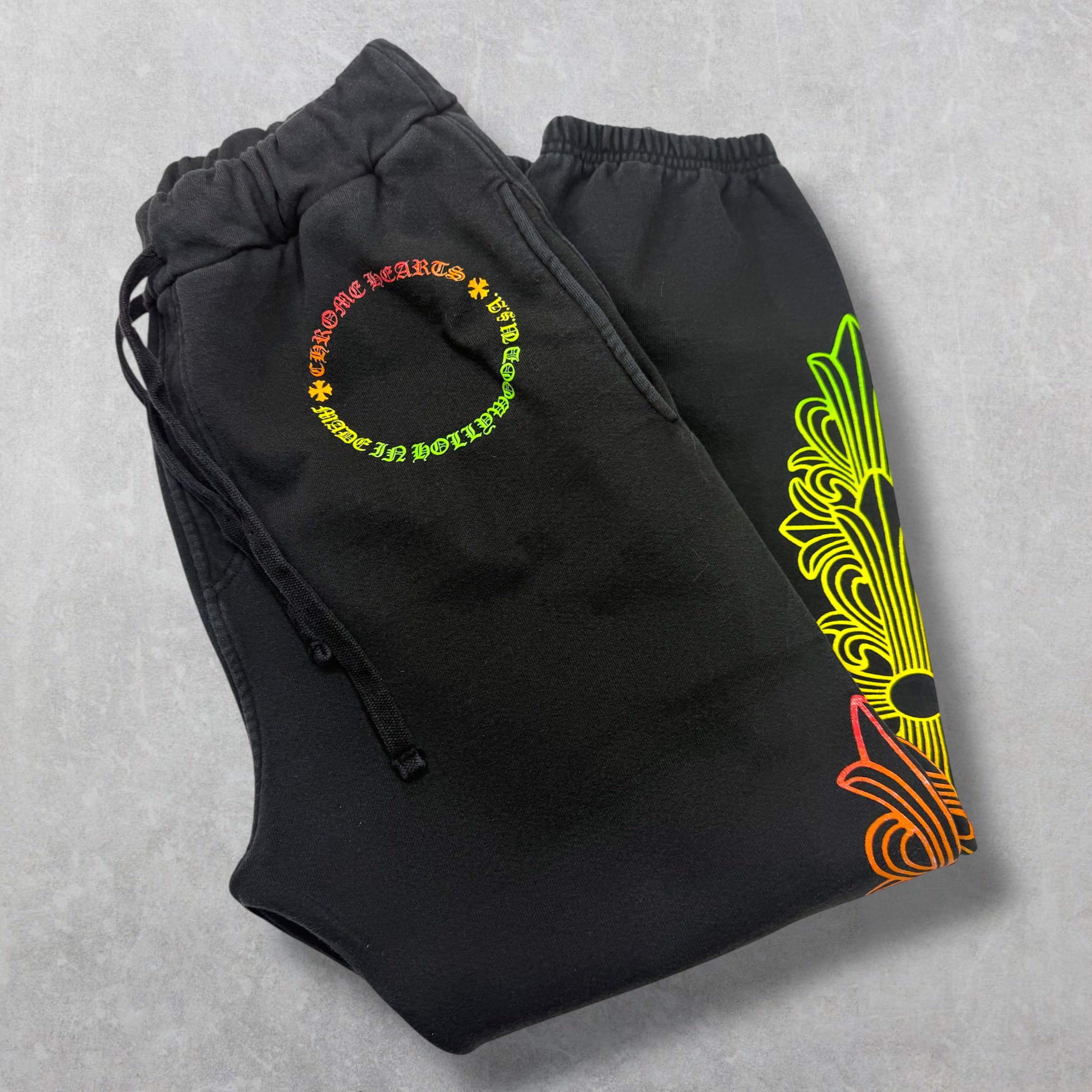 Chrome Hearts Gradient Floral Circle Sweatpants M