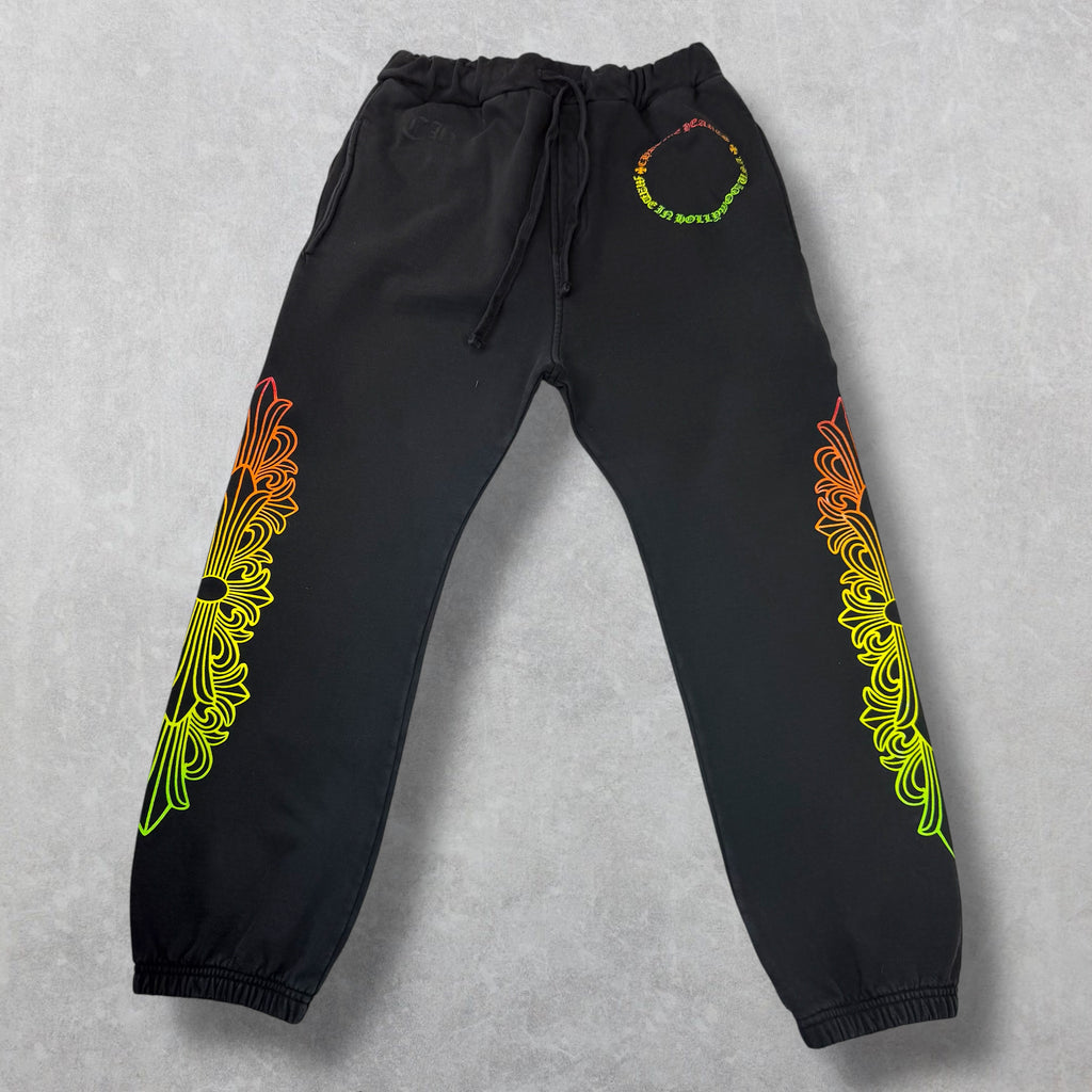 Chrome Hearts Gradient Floral Circle Sweatpants M
