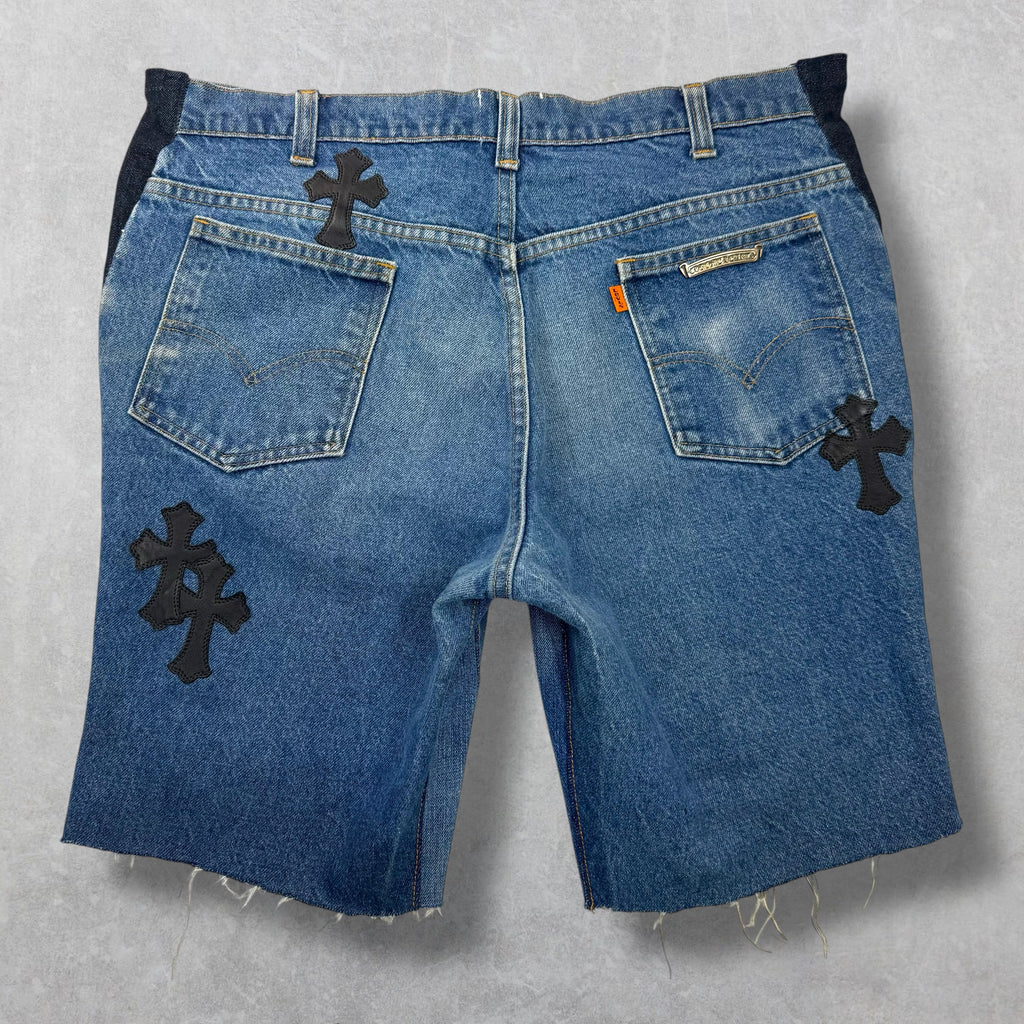 Chrome Hearts Gallery Dept. Cross Patch Jorts 36