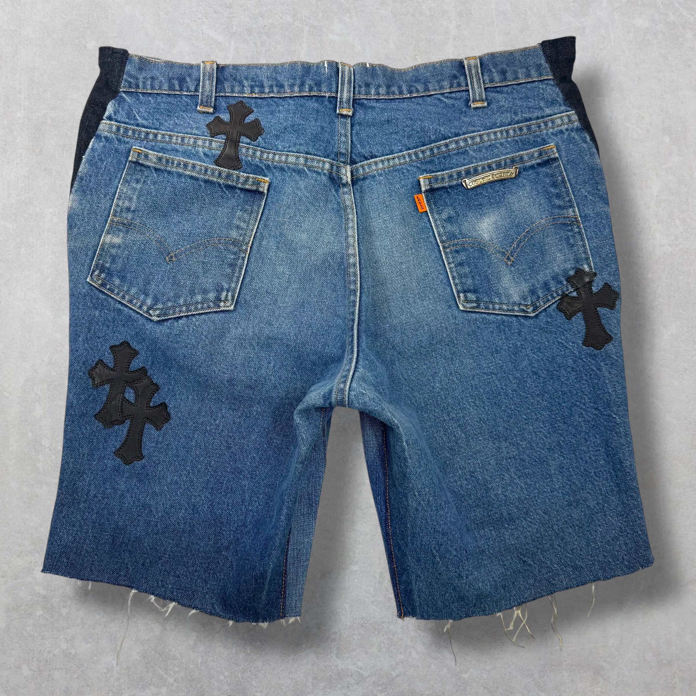 Chrome Hearts Gallery Dept. Cross Patch Jorts 36