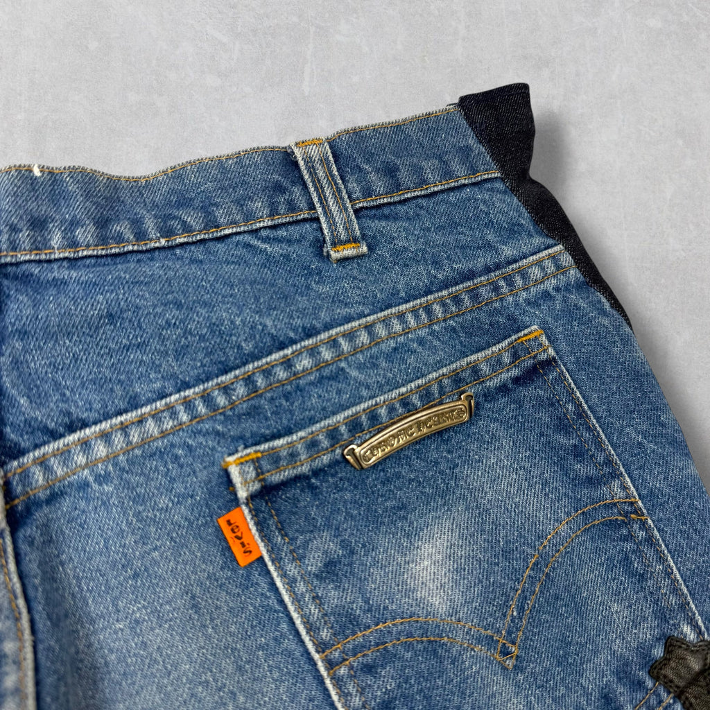 Chrome Hearts Gallery Dept. Cross Patch Jorts 36