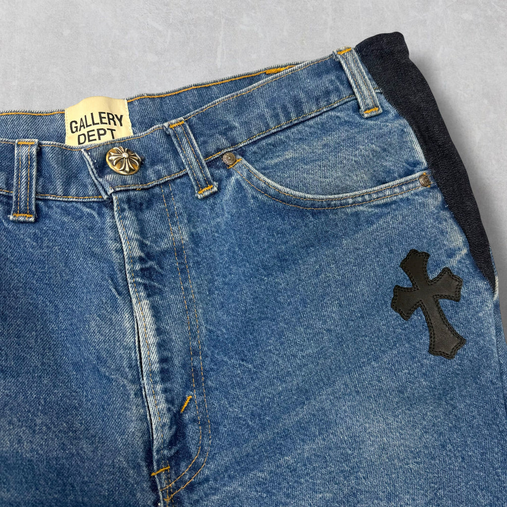 Chrome Hearts Gallery Dept. Cross Patch Jorts 36