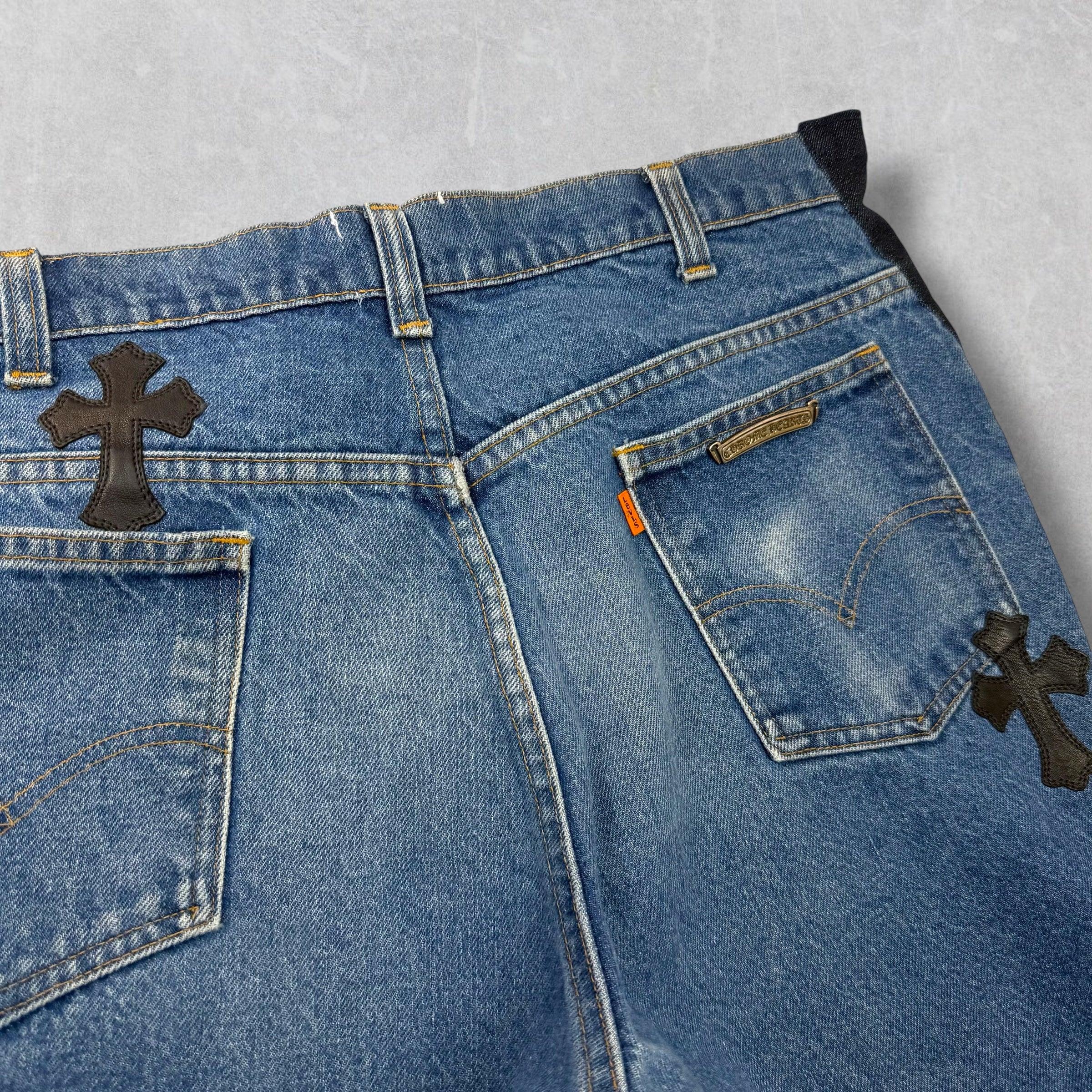 Chrome Hearts Gallery Dept. Cross Patch Jorts 36