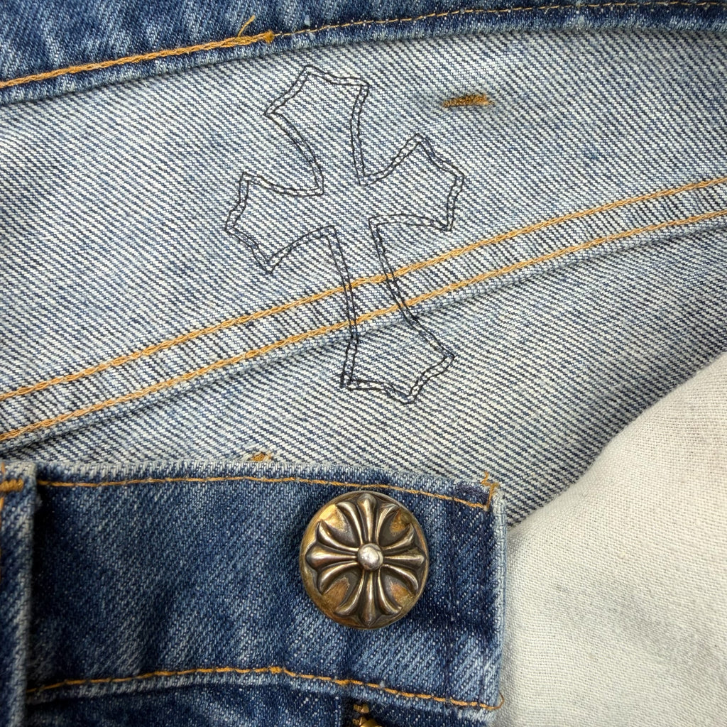 Chrome Hearts Gallery Dept. Cross Patch Jorts 36