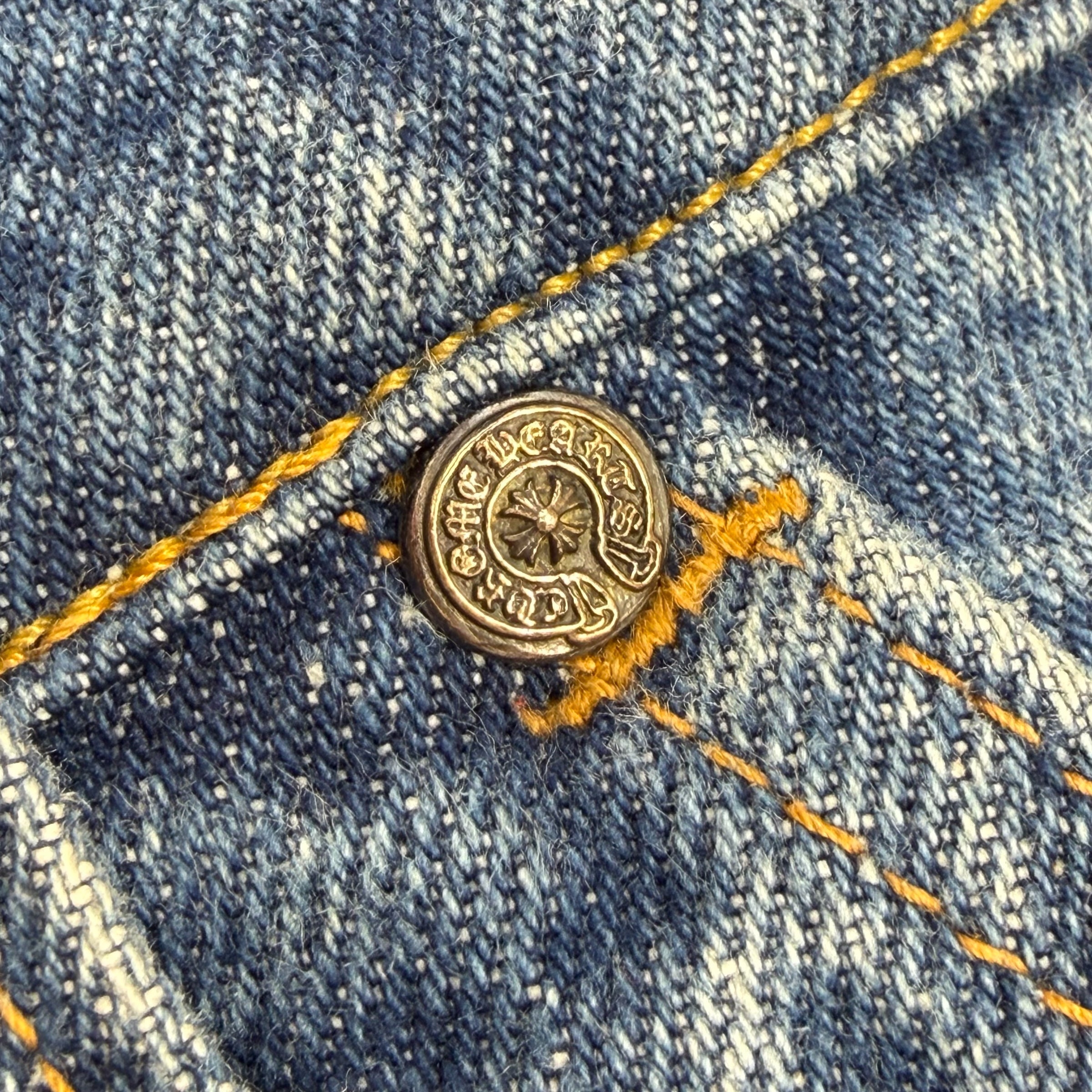 Chrome Hearts Gallery Dept. Cross Patch Jorts 36
