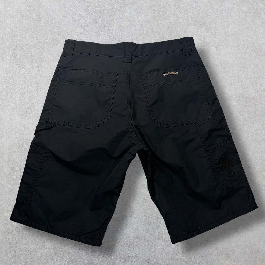 Chrome Hearts Double Knee Leather Carpenter Shorts 36