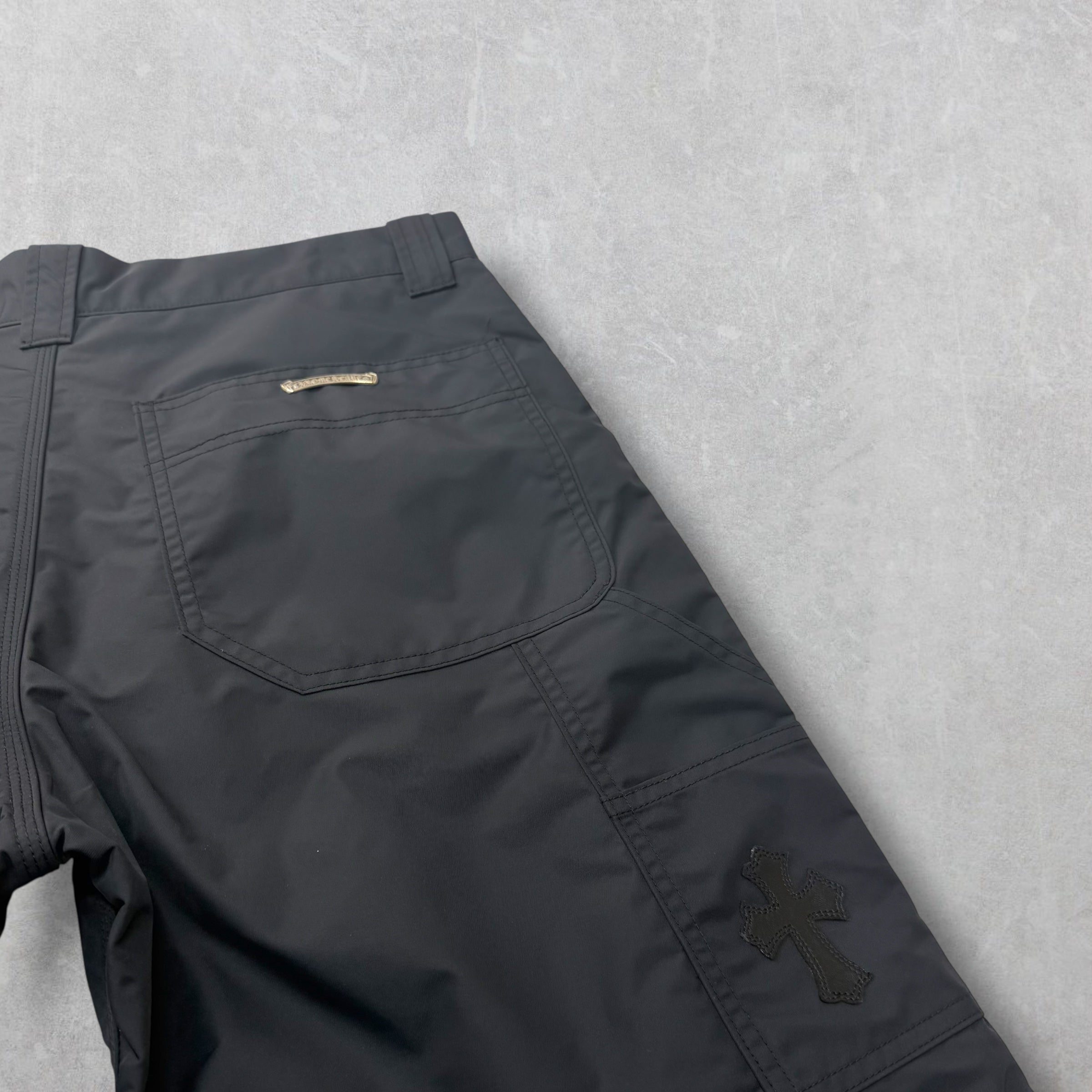 Chrome Hearts Double Knee Leather Carpenter Shorts 32