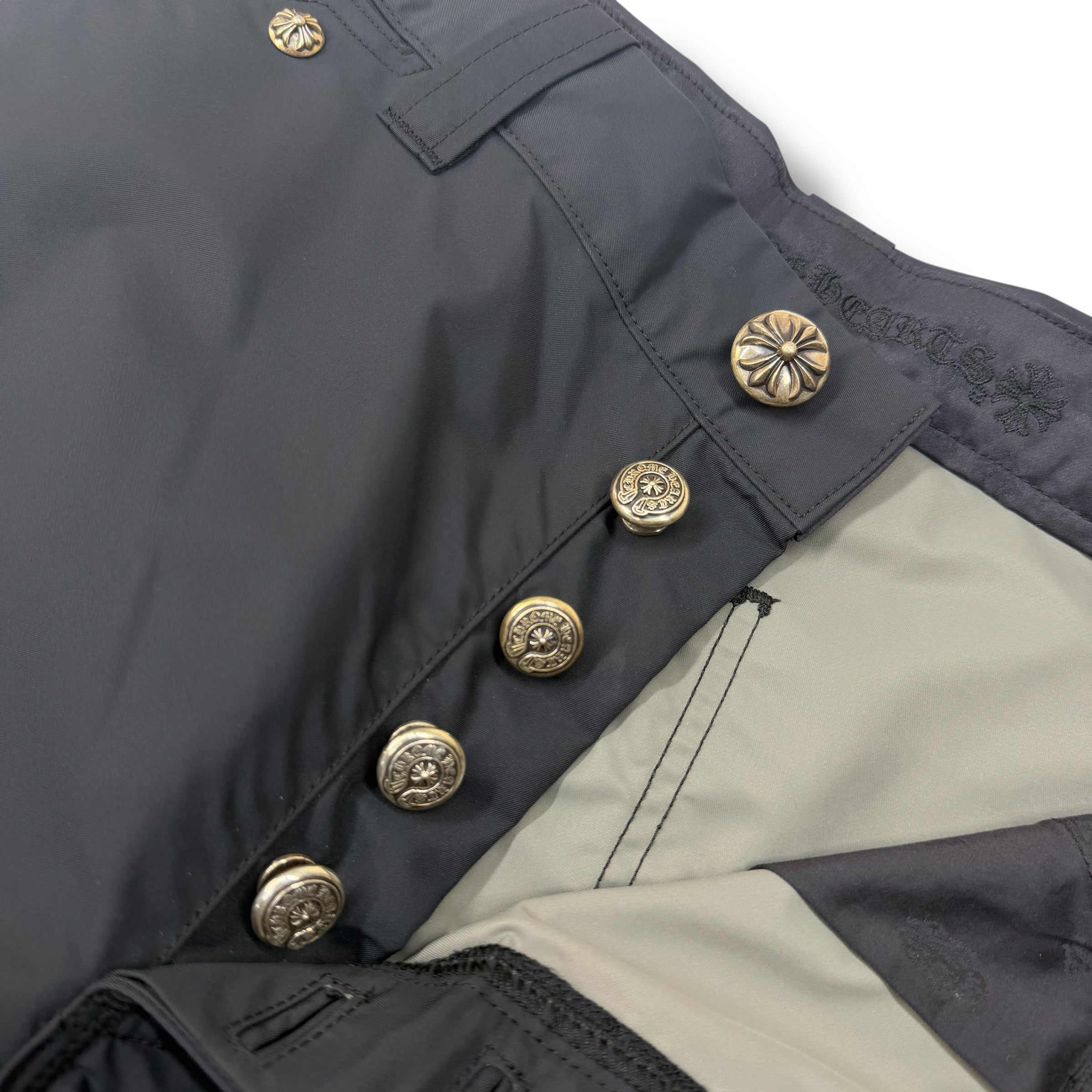 Chrome Hearts Double Knee Leather Carpenter Shorts 32