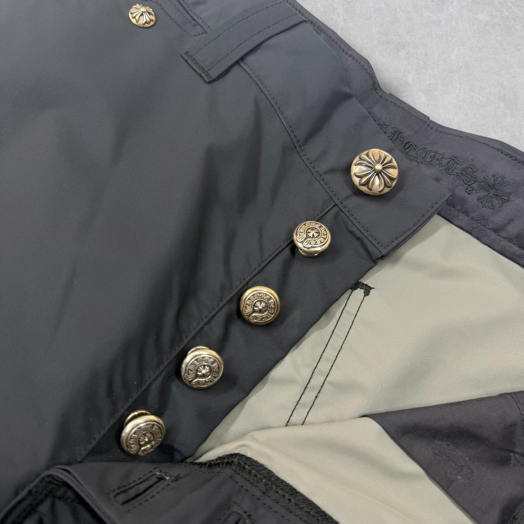 Chrome Hearts Double Knee Leather Carpenter Shorts 32