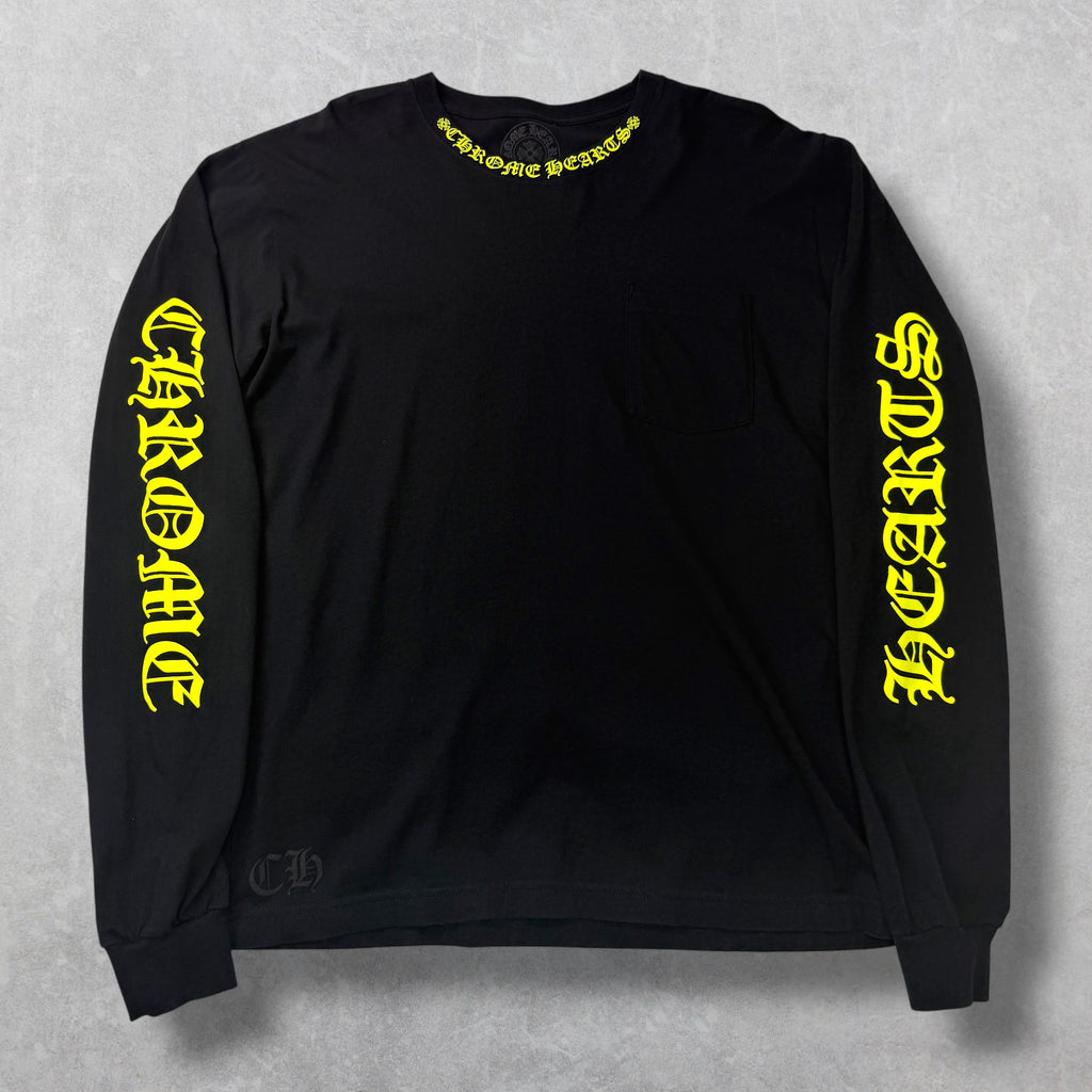 Chrome Hearts Neon Neck Logo L/S XL