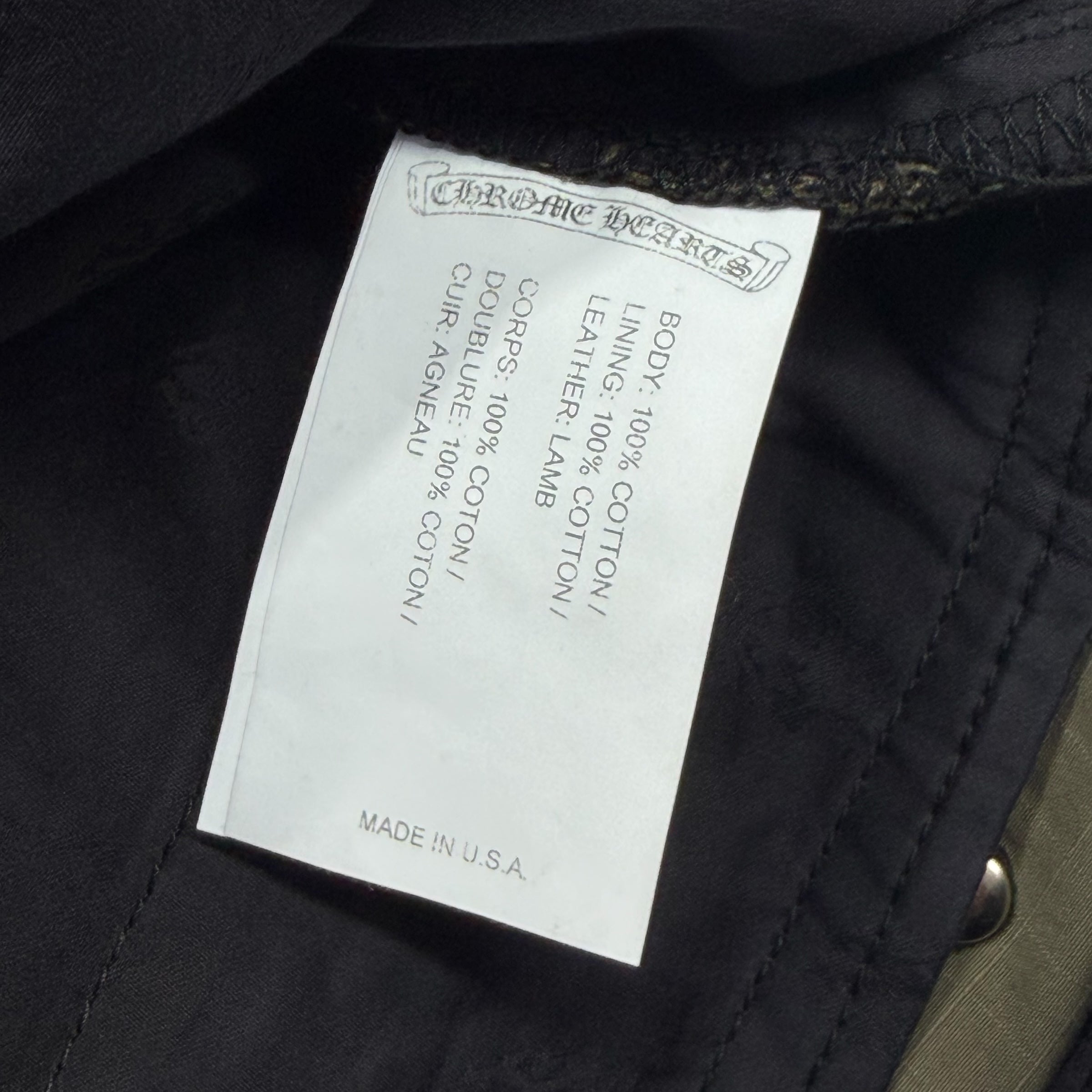 Chrome Hearts Cross Patch Camo Cargo Pants 34