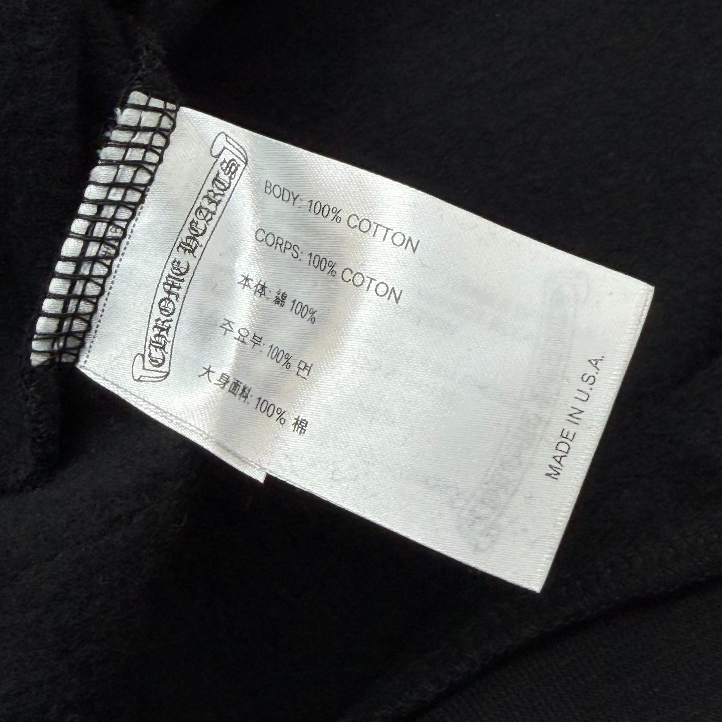 Chrome Hearts Horseshoe Floral Crewneck Black L