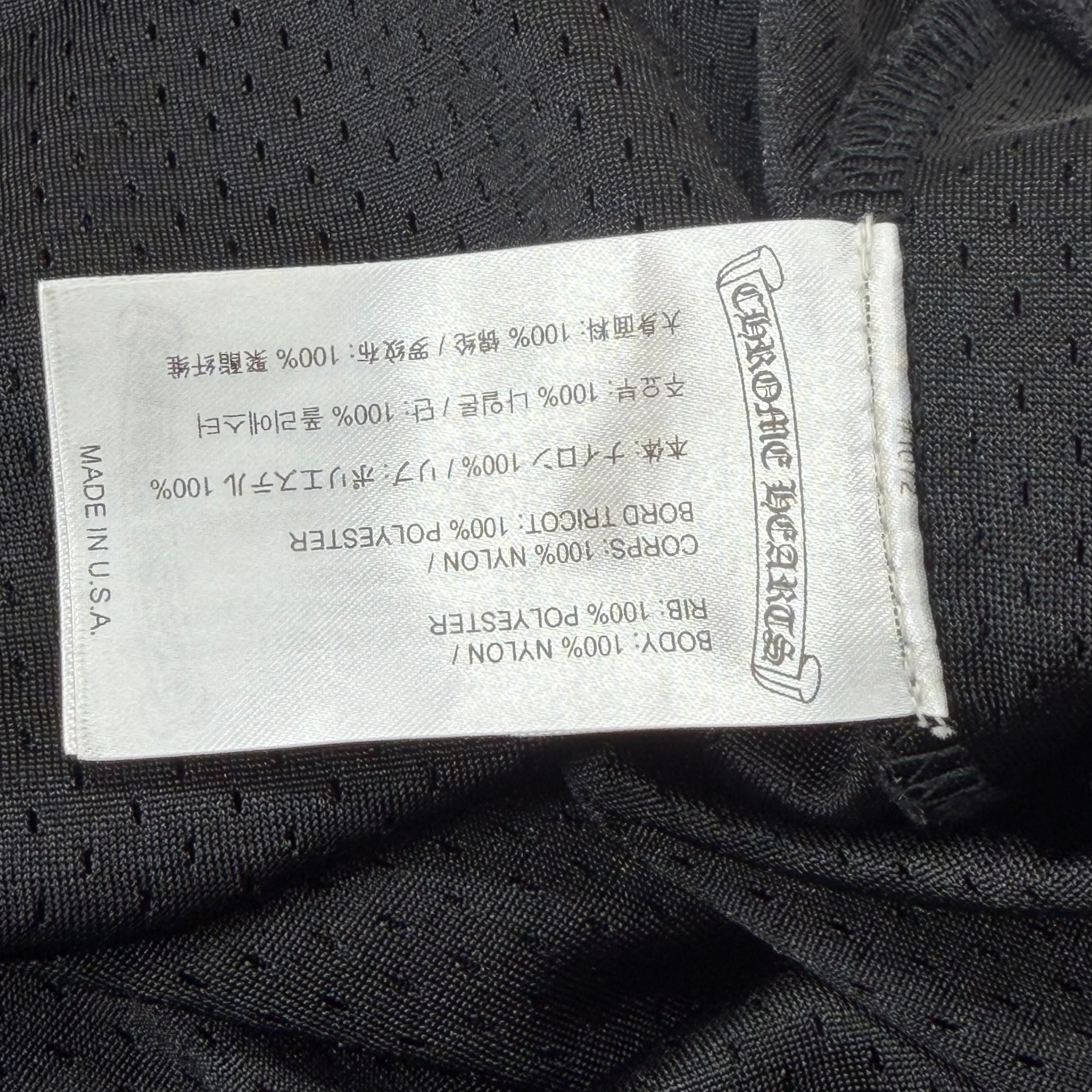 Chrome Hearts Stadium Mesh Jersey Black S