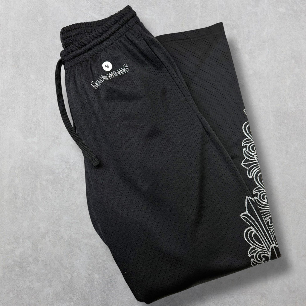Chrome Hearts Black Mesh Warm Up Pants M