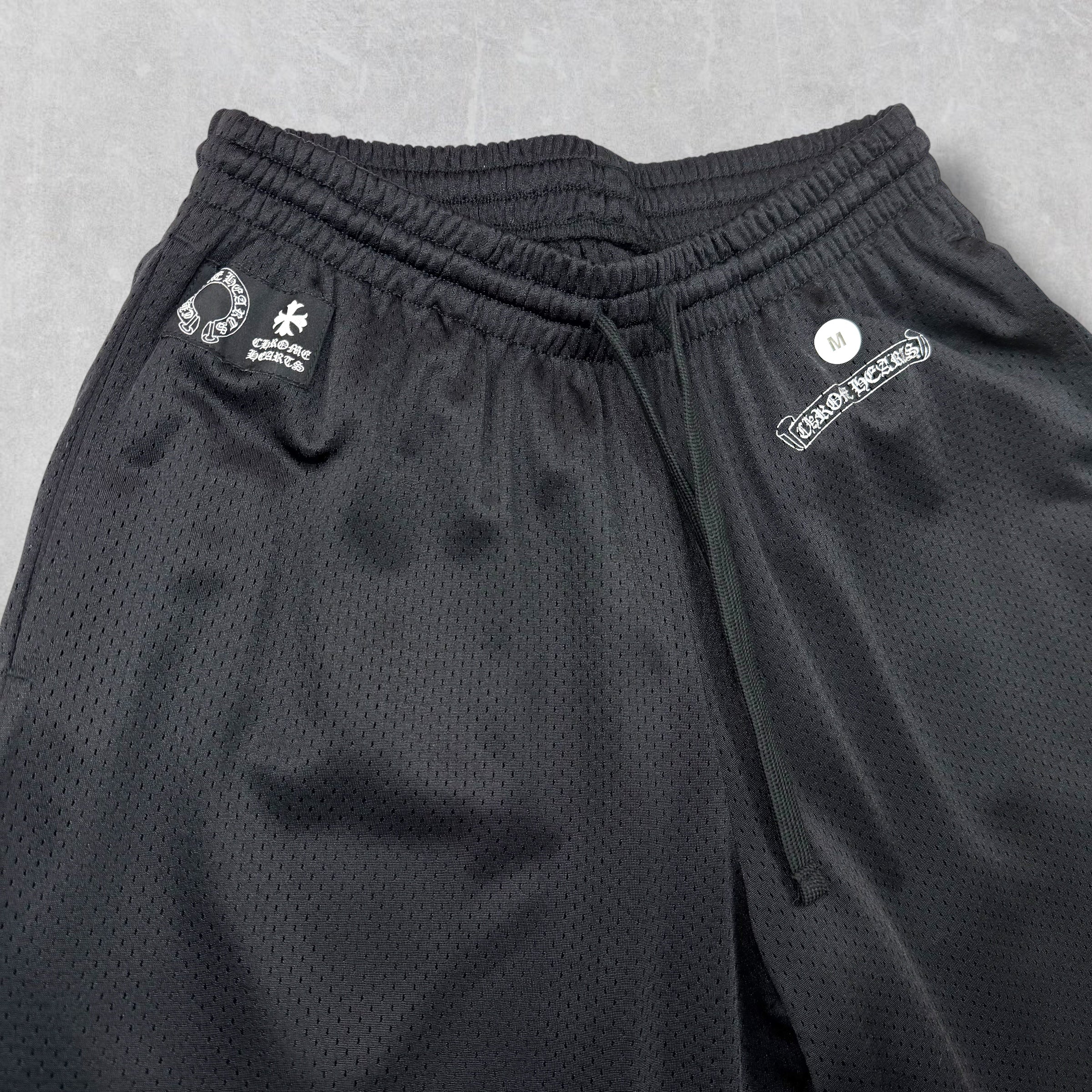 Chrome Hearts Black Mesh Warm Up Pants M