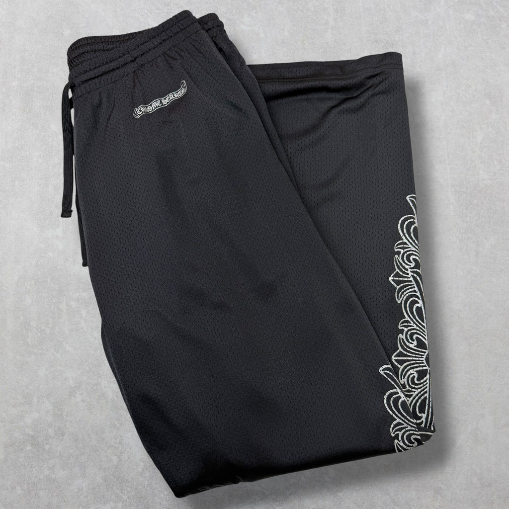 Chrome Hearts Black Mesh Warm Up Pants XXL