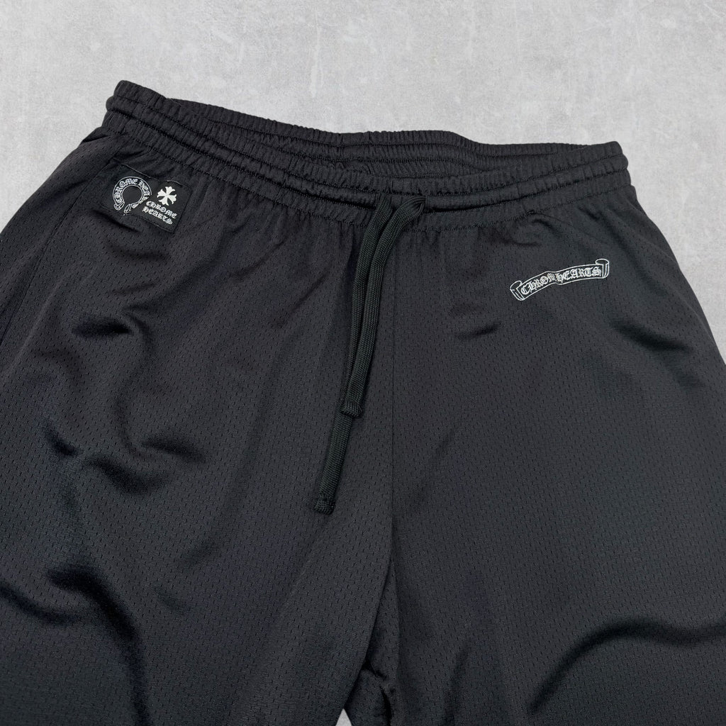 Chrome Hearts Black Mesh Warm Up Pants XXL