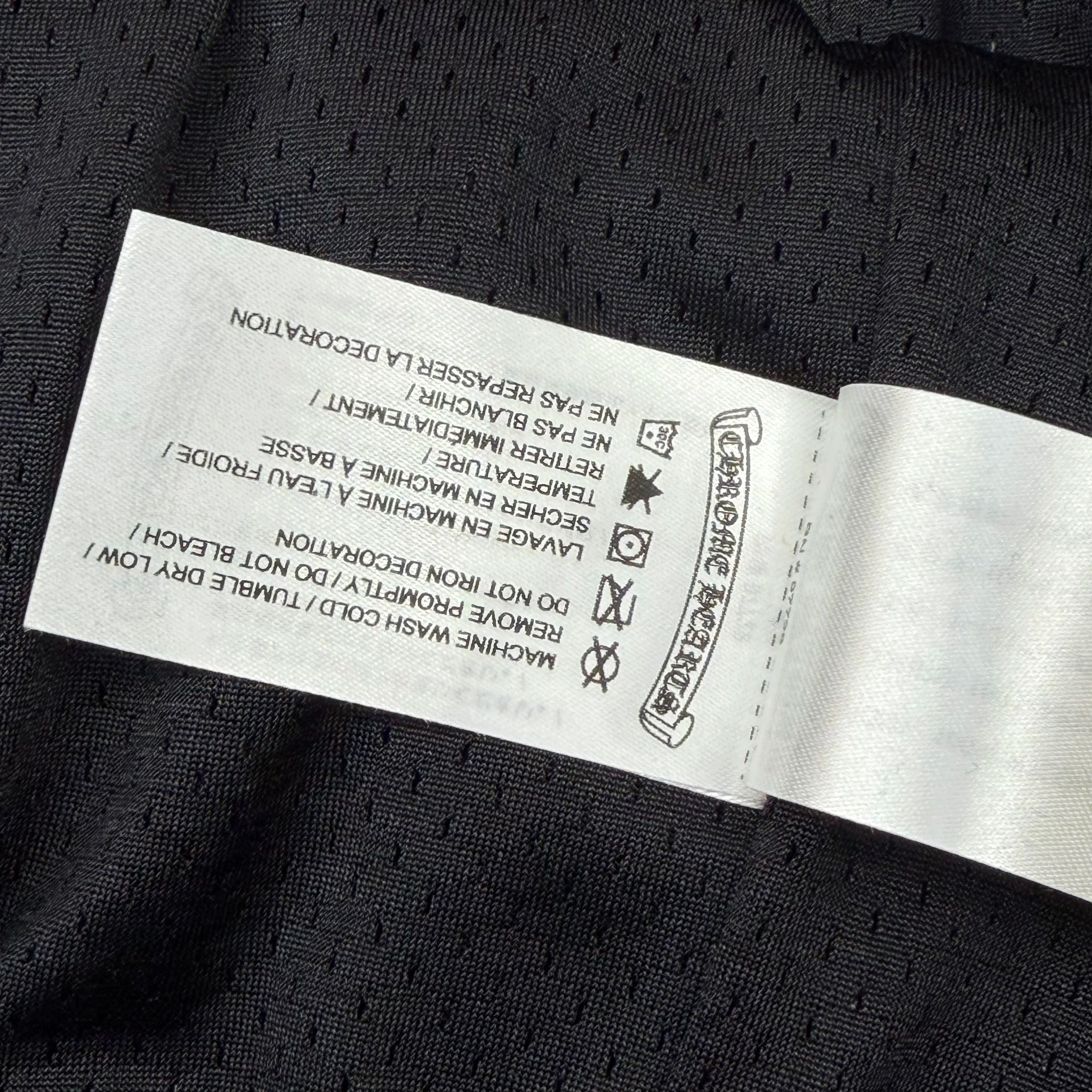 Chrome Hearts Black Mesh Warm Up Pants XXL