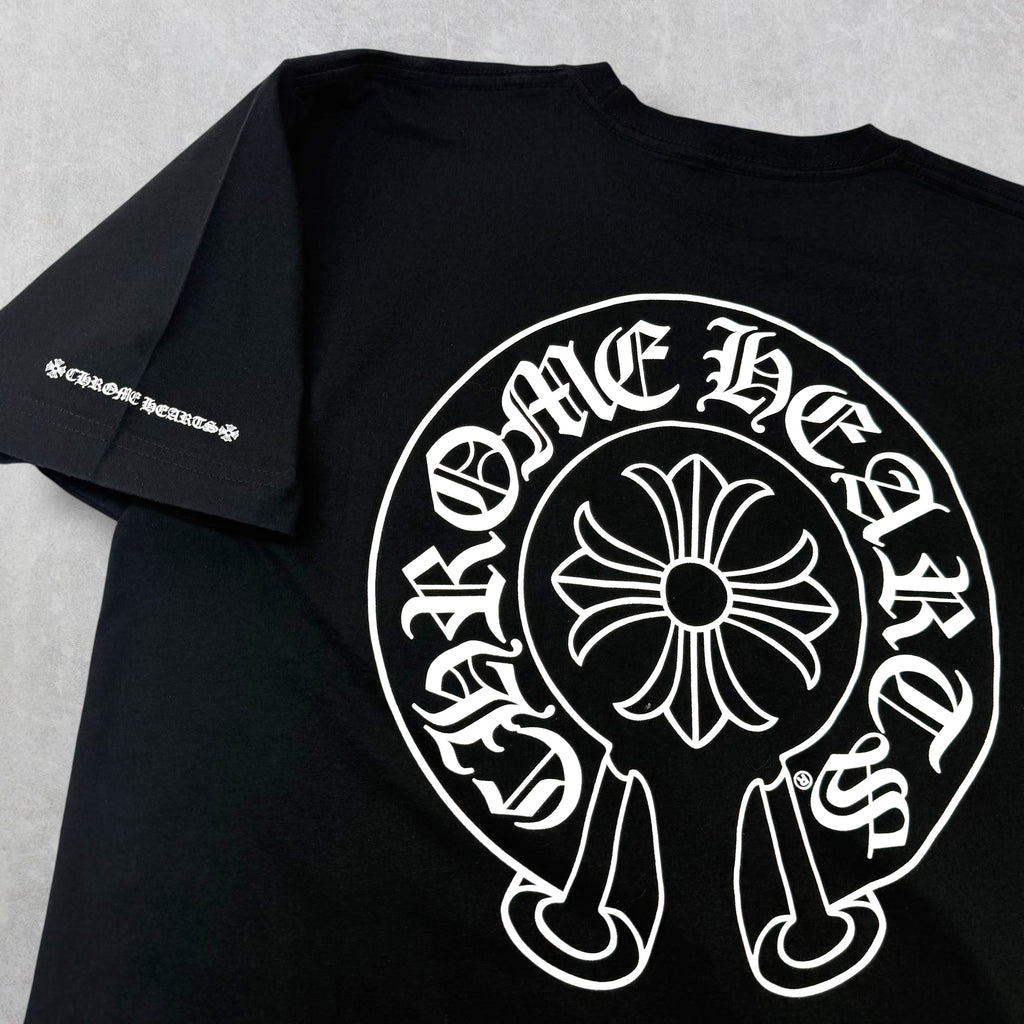 Chrome Hearts Horseshoe Tee Black L