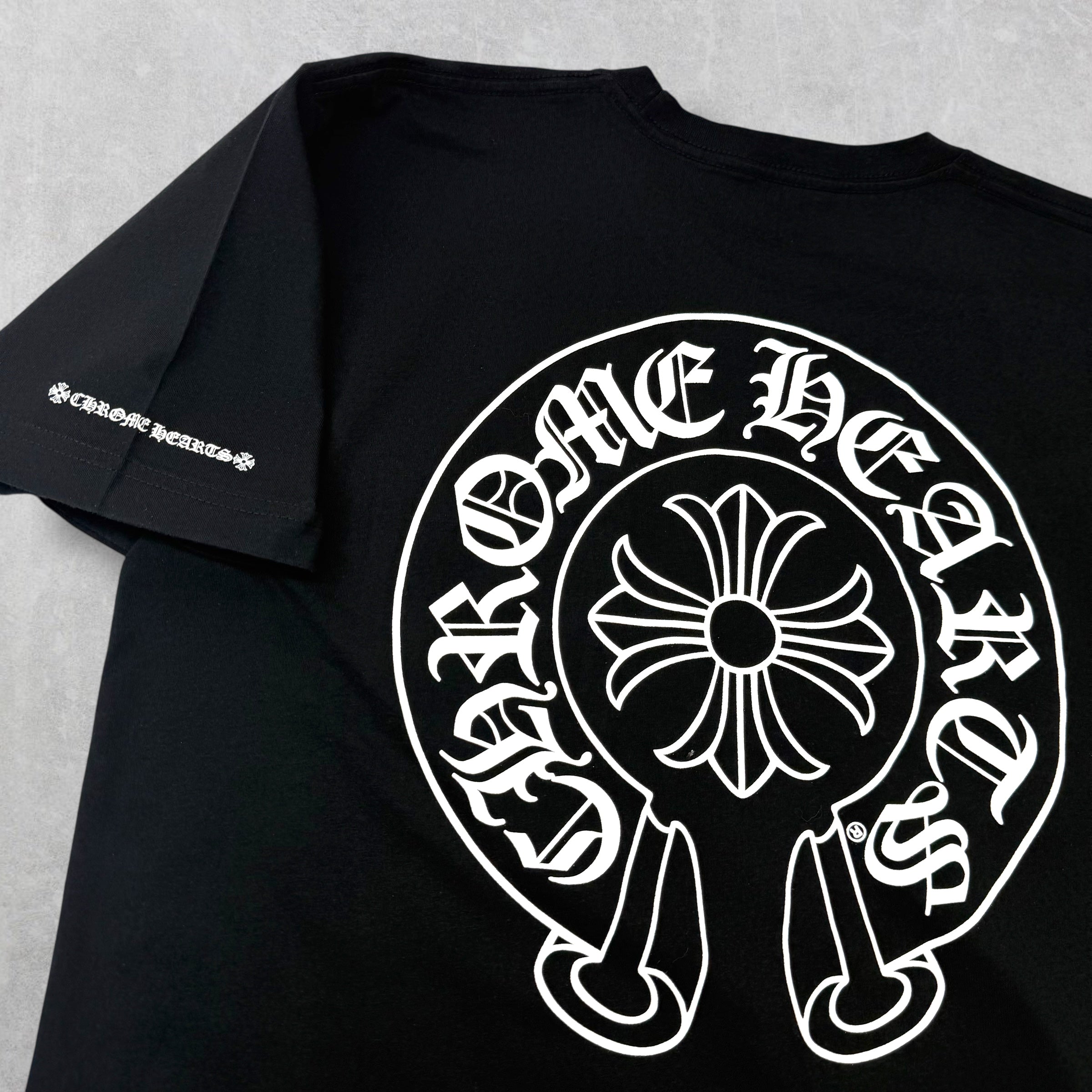 Chrome Hearts Horseshoe Tee Black L