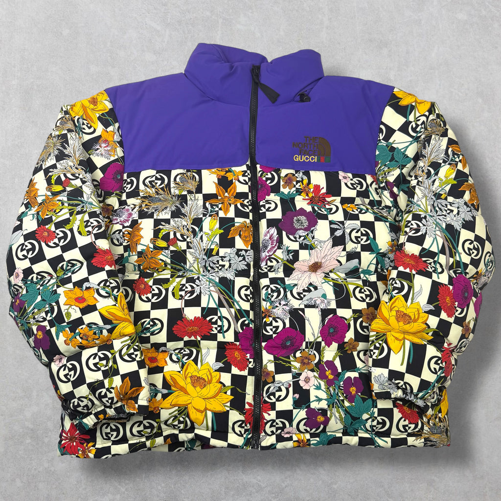 Gucci X The North Face Floral Shell Down Jacket XL