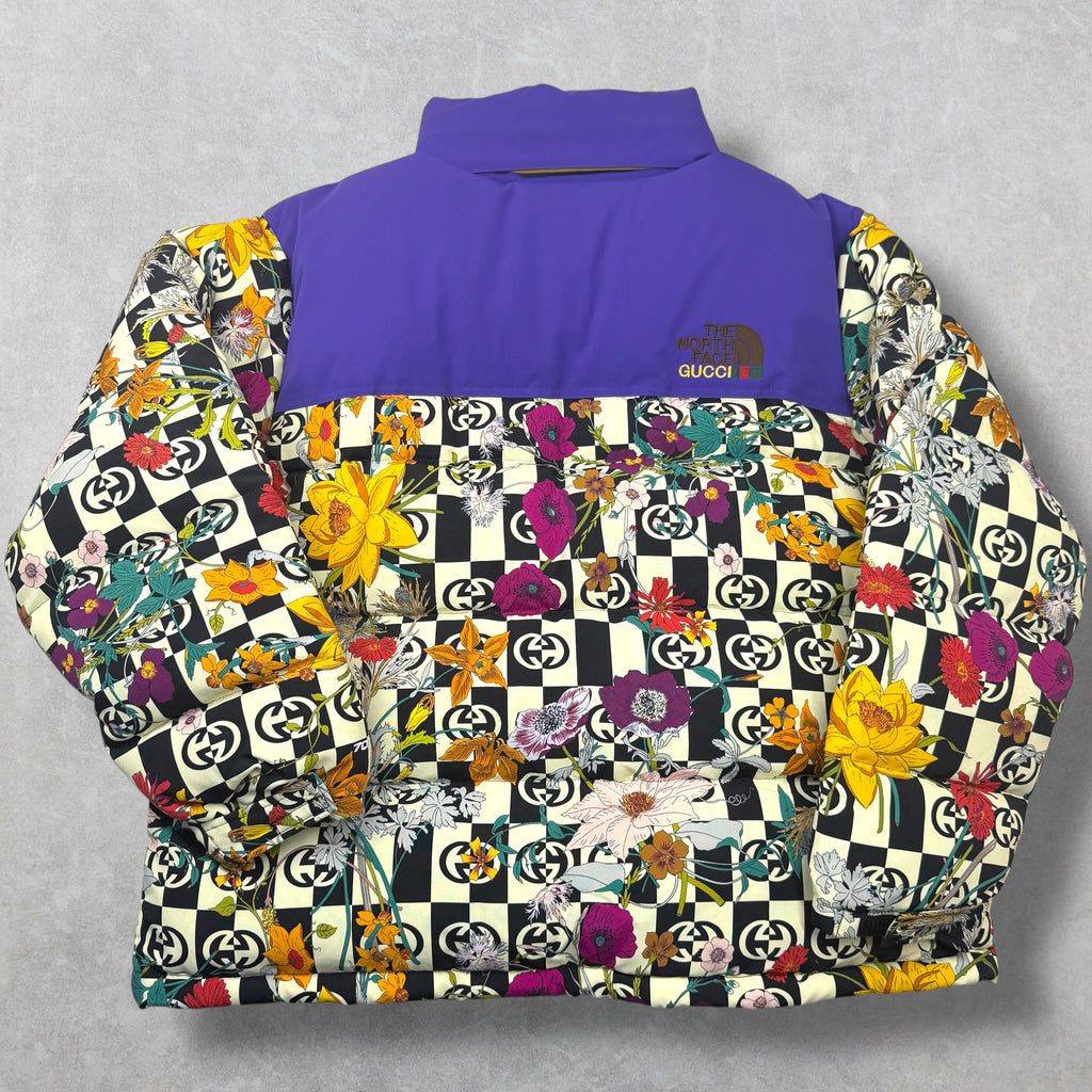 Gucci X The North Face Floral Shell Down Jacket XL