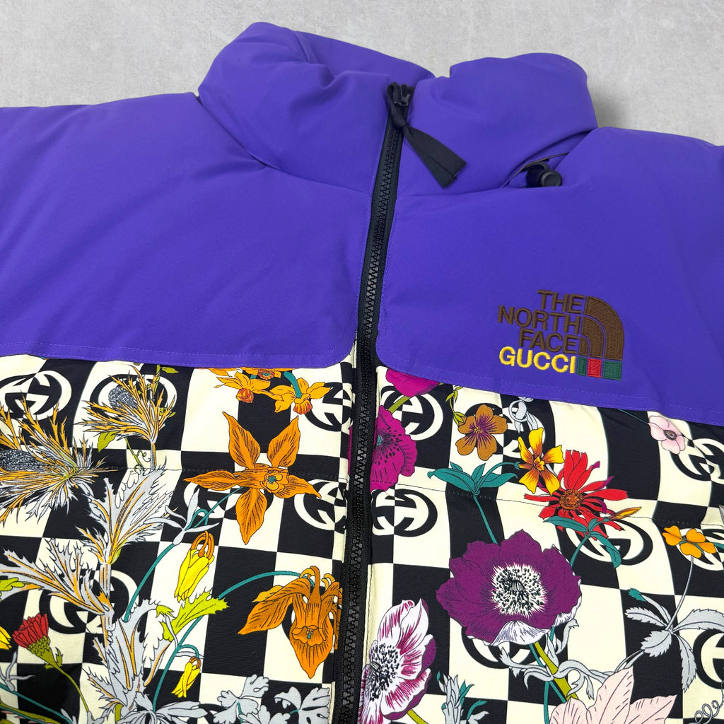 Gucci X The North Face Floral Shell Down Jacket XL