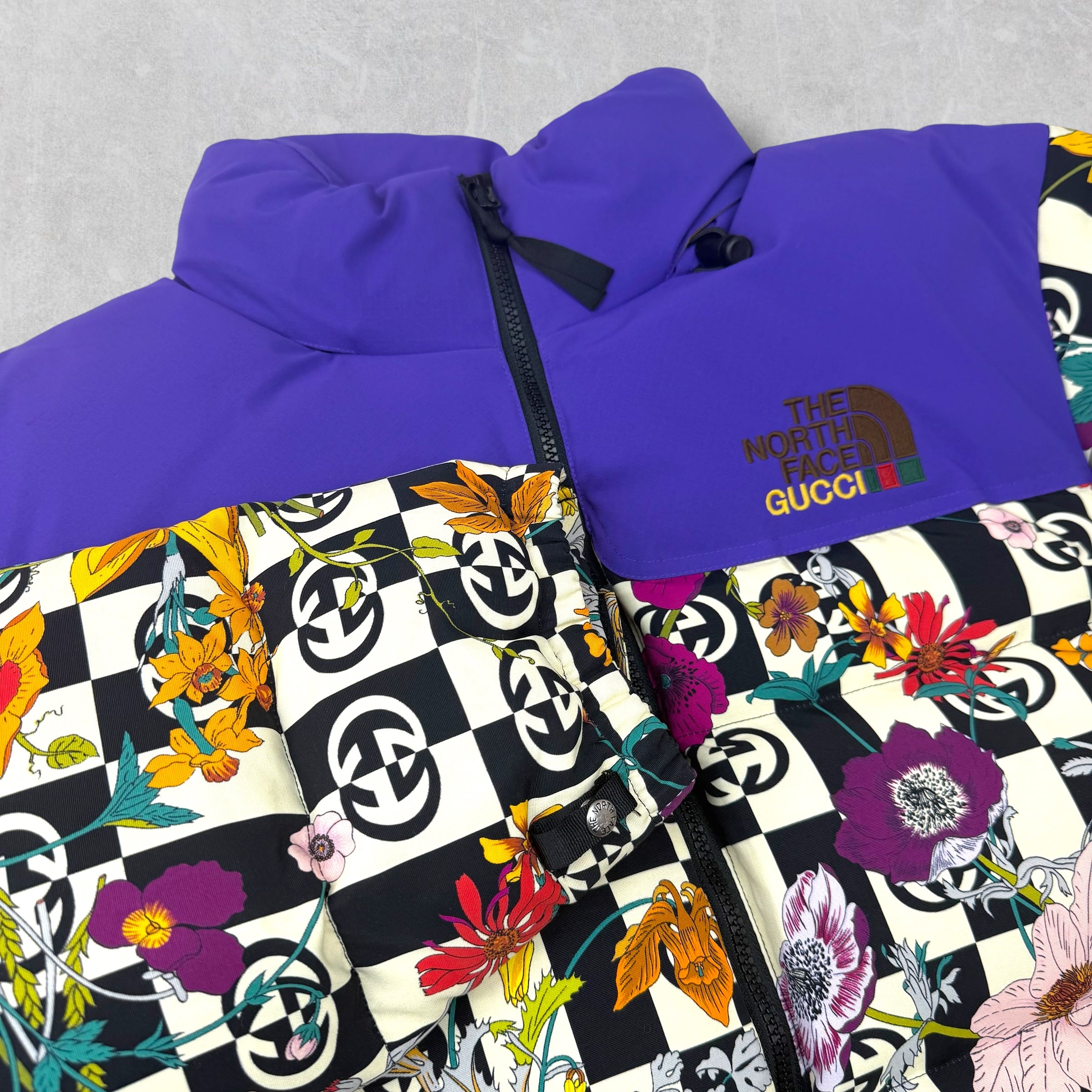 Gucci X The North Face Floral Shell Down Jacket XL